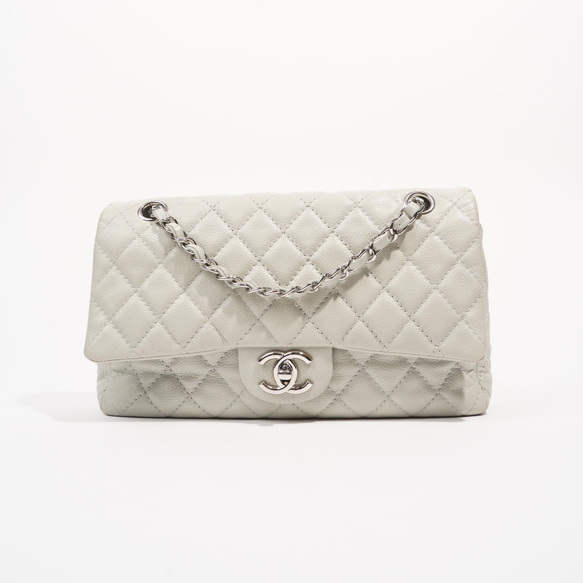 Chanel Quilted Caviar Leather Classic Double Flap Medium