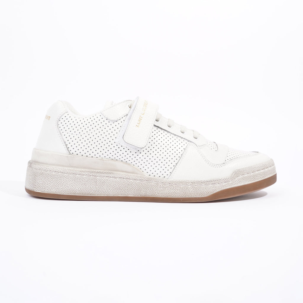 Saint Laurent Womens SL24 Low Top Sneaker White EU 41 / UK 8