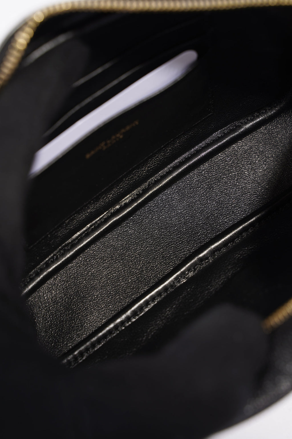 Saint Laurent Womens Lou Mini Bag Black / Gold
