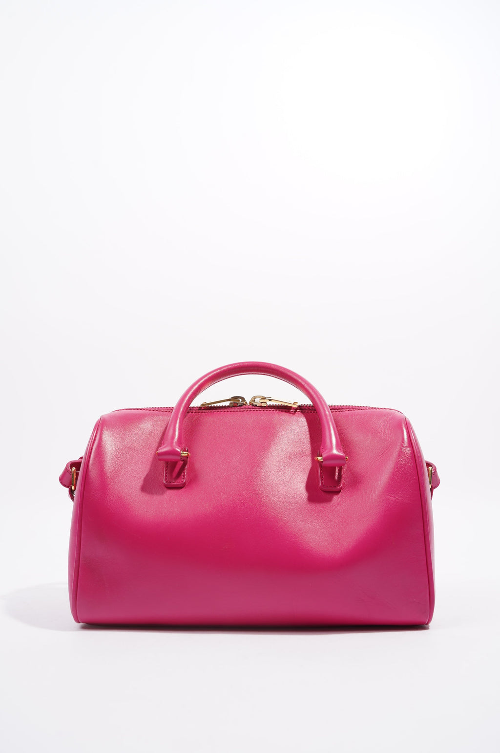 Saint Laurent Womens Duffle Bag Pink Leather Baby