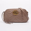 Gucci Womens GG Marmont Bag Pink Leather Small
