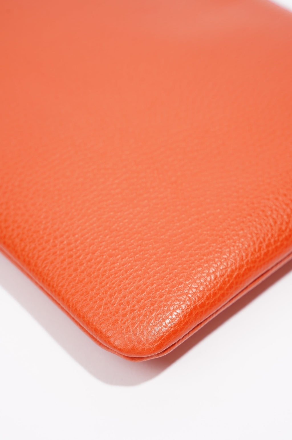 Gucci Clutch Bag Bamboo Burnt Orange Leather