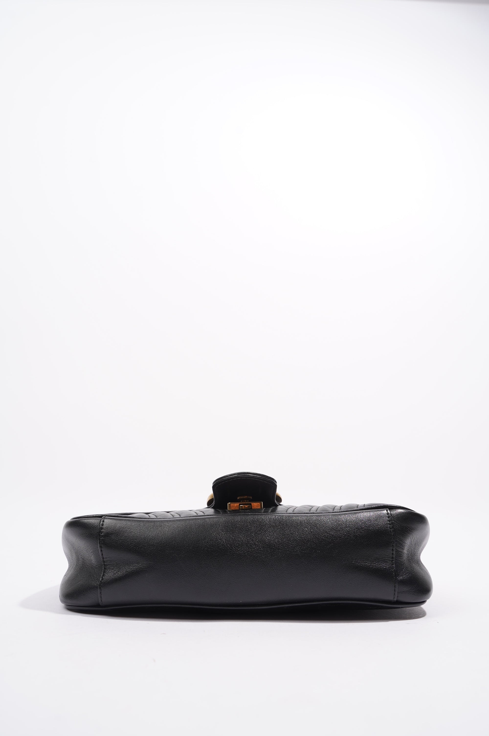 Gucci GG Marmont Flap Black Leather Small