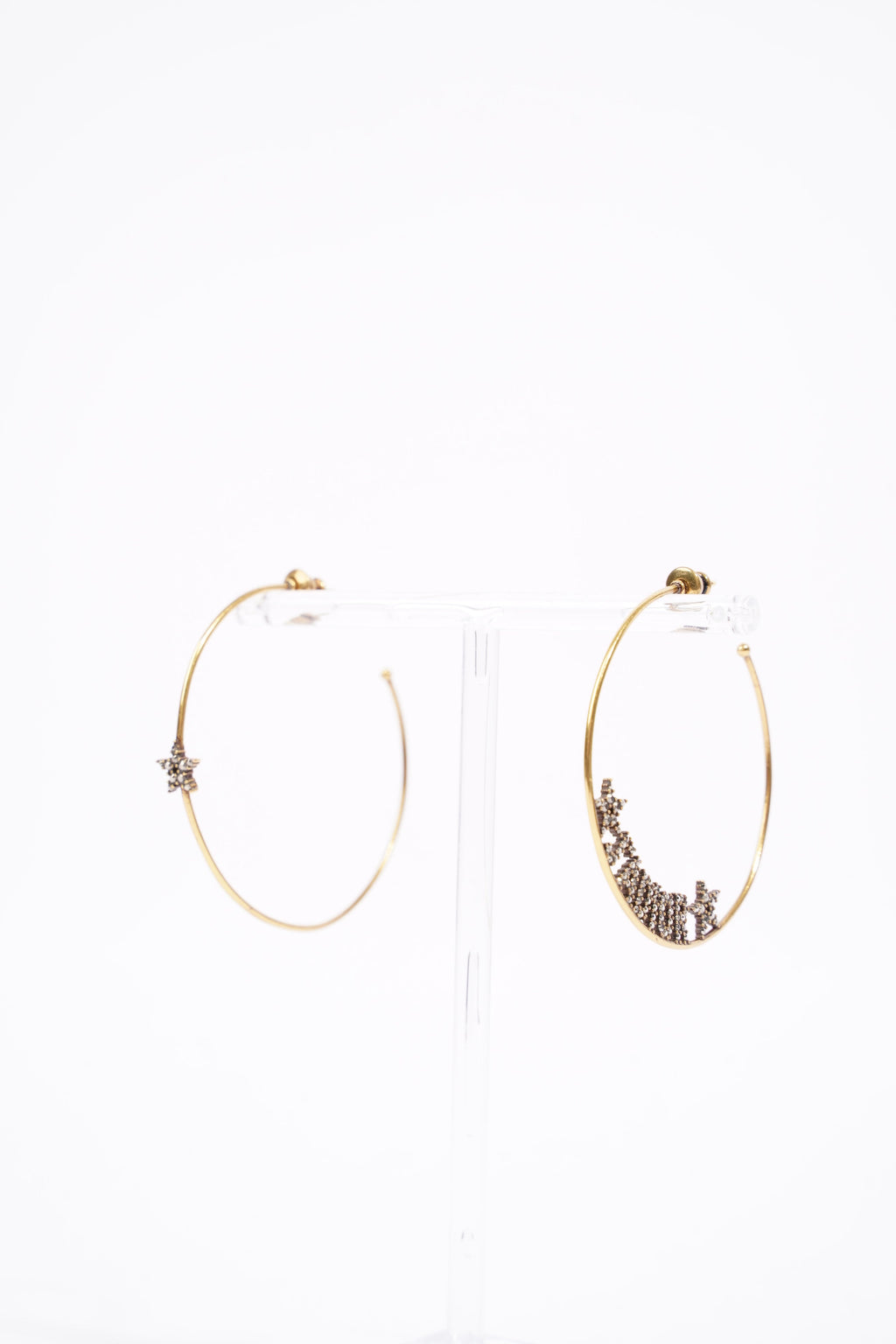 Christian Dior Womens J'Adior Hoops Golden Finish Brass