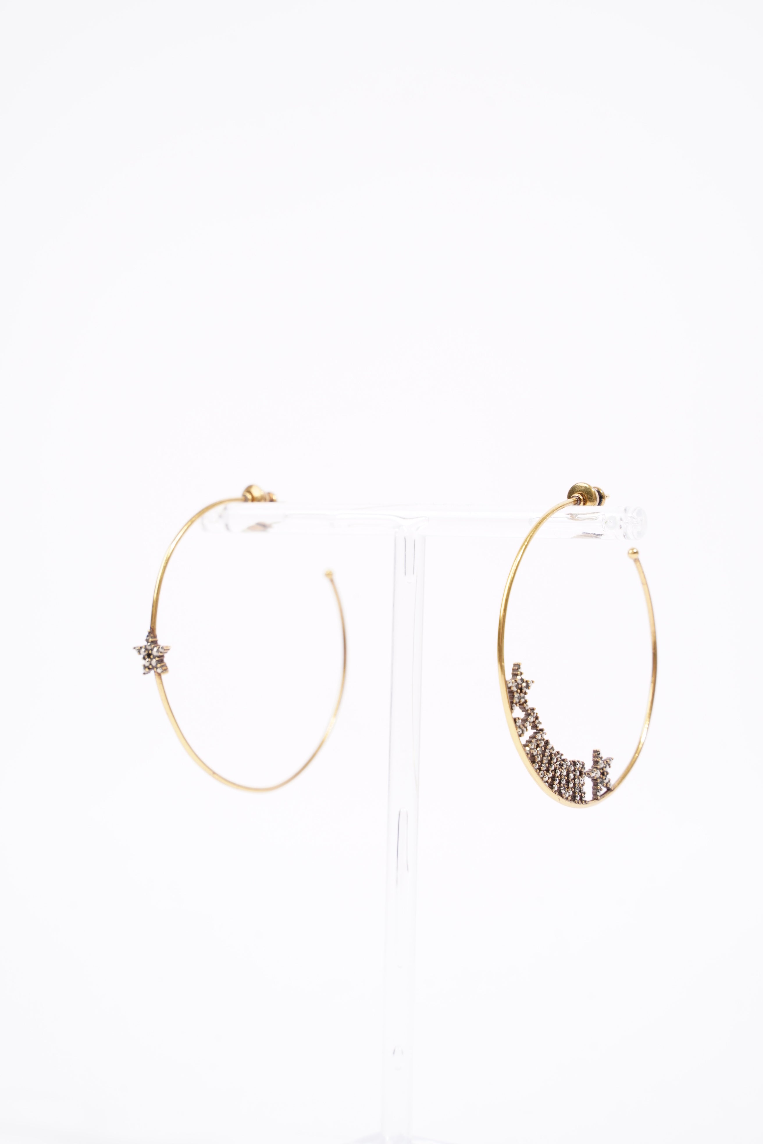 Christian Dior Womens J'Adior Hoops Golden Finish Brass