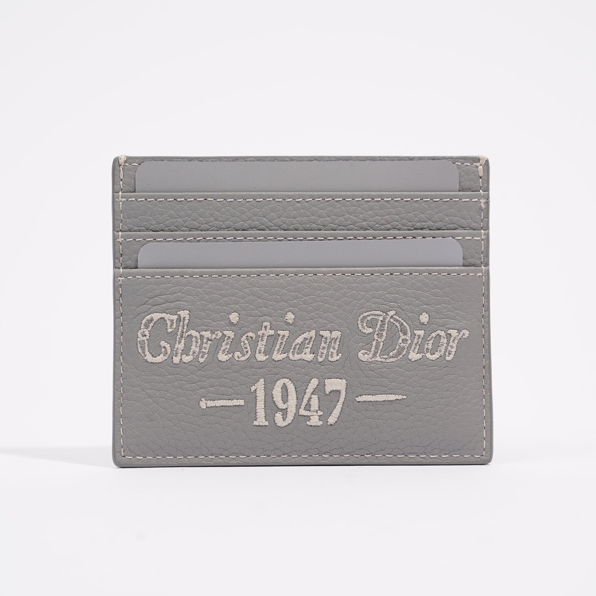 Christian Dior Womens Card Holder Grey