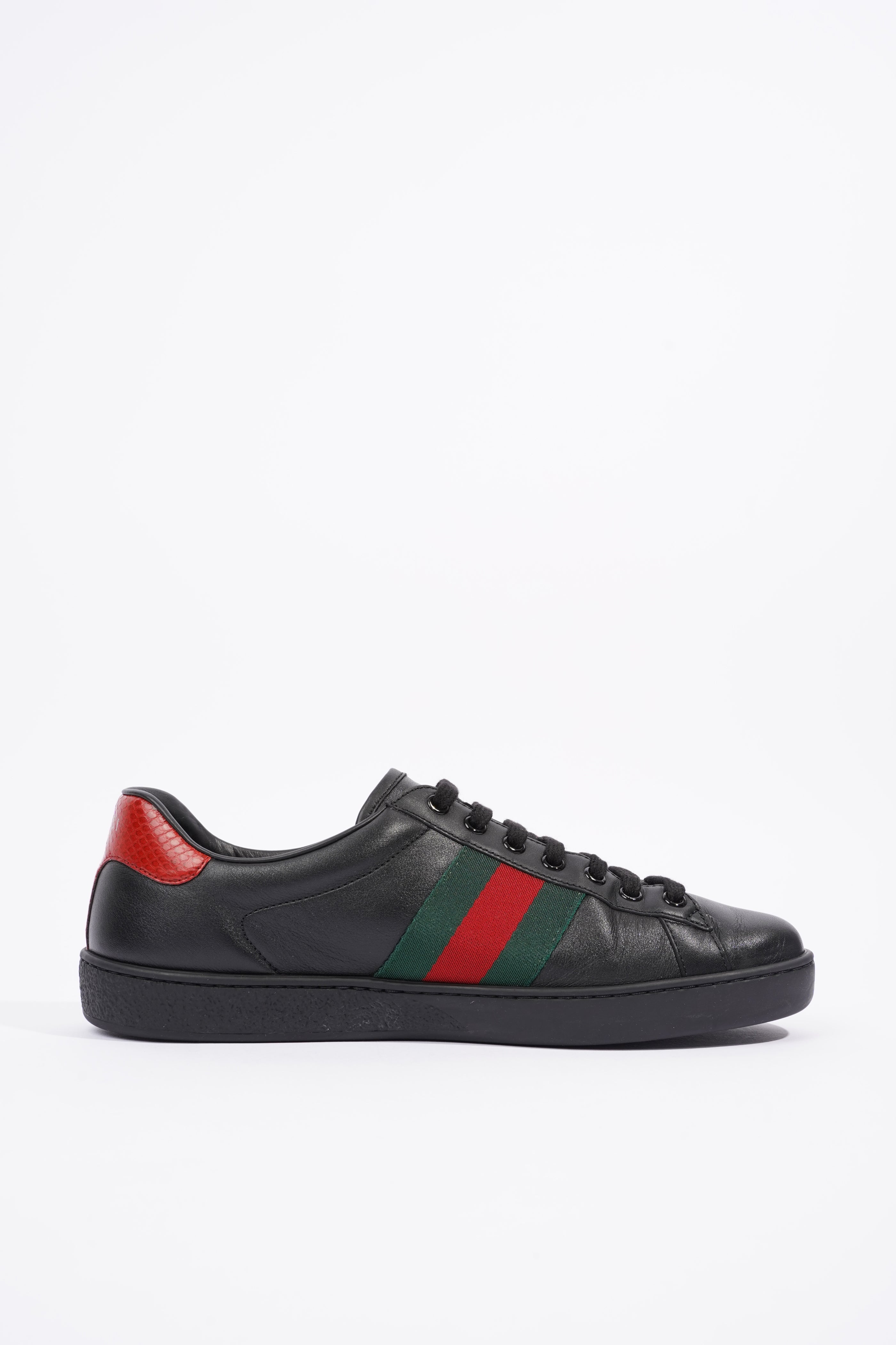 Gucci Mens Ace Black / Green / Red EU 42 / UK 8