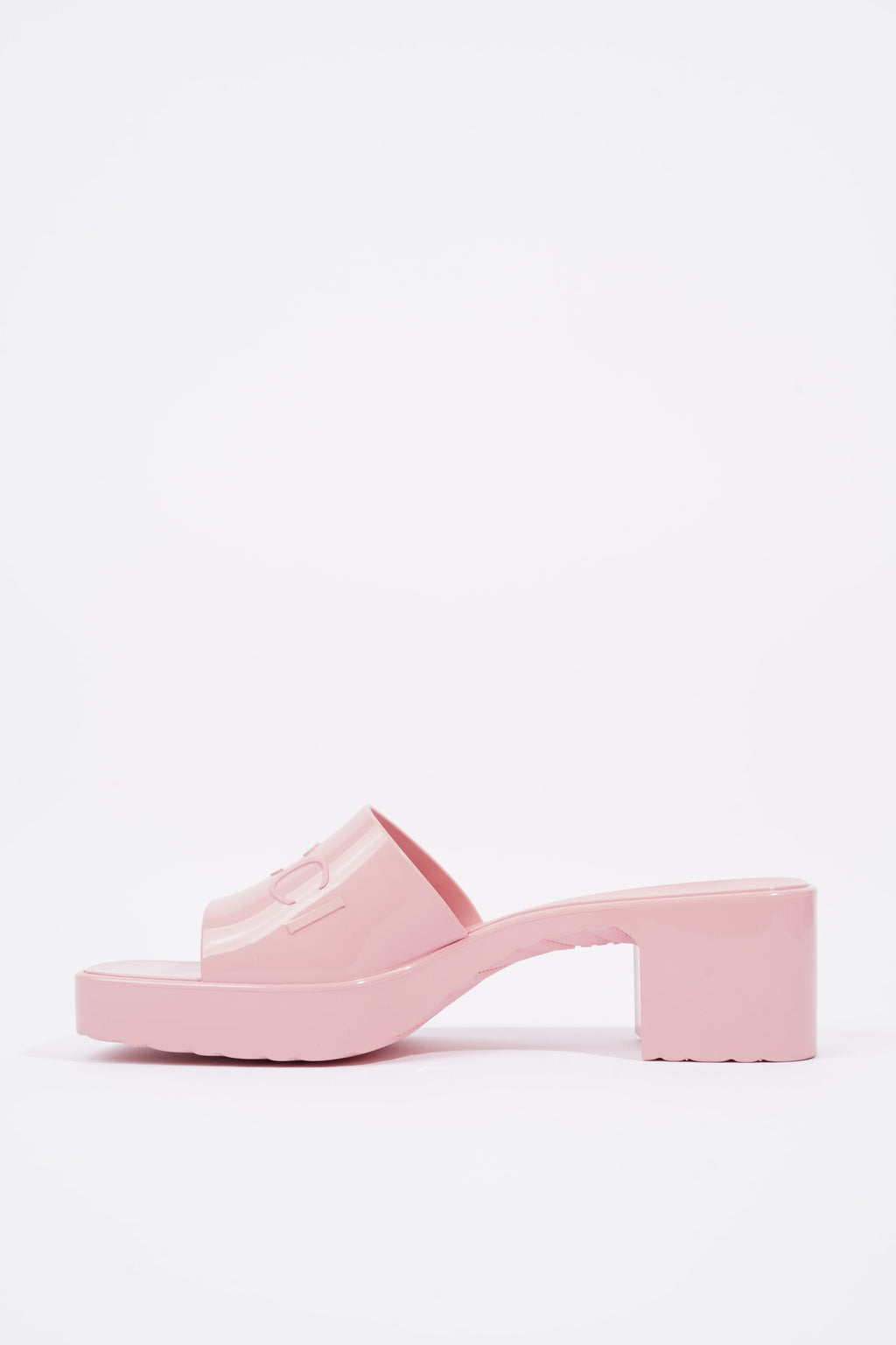 Gucci Womens Rubber Slide Sandal Pink EU 41 / UK 8