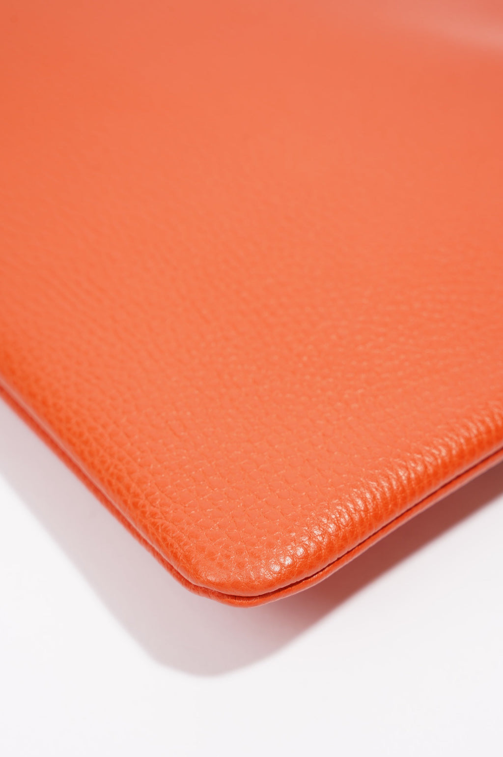 Gucci Clutch Bag Bamboo Burnt Orange Leather