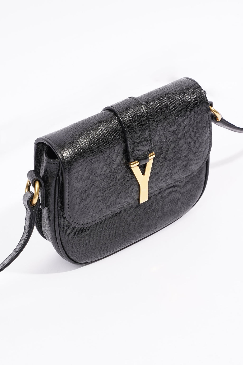 Saint Laurent Chyc Crossbody Bag Black Leather