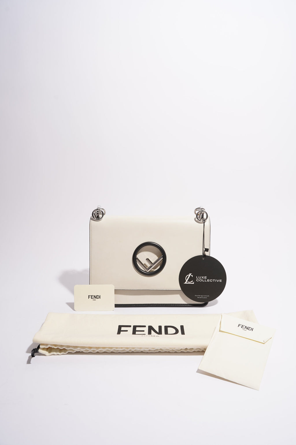 Fendi Womens Kan I F White / Black