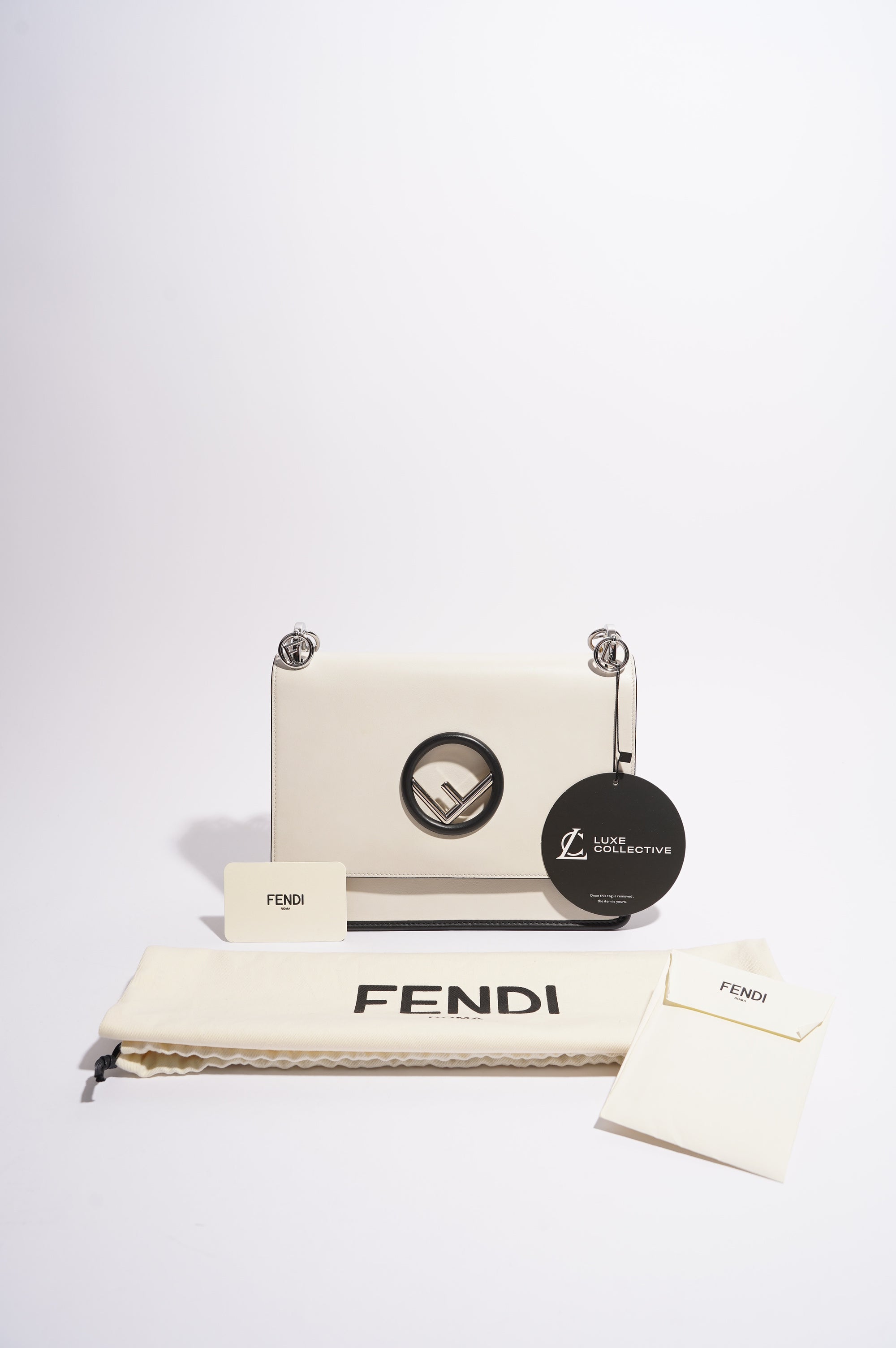 Fendi Womens Kan I F White / Black