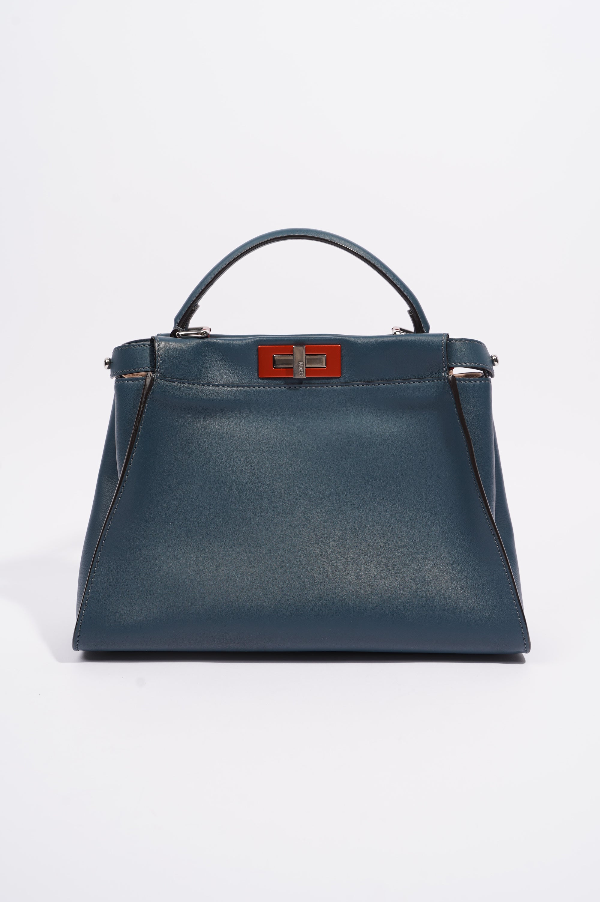 Fendi Womens Peekaboo Navy Medium