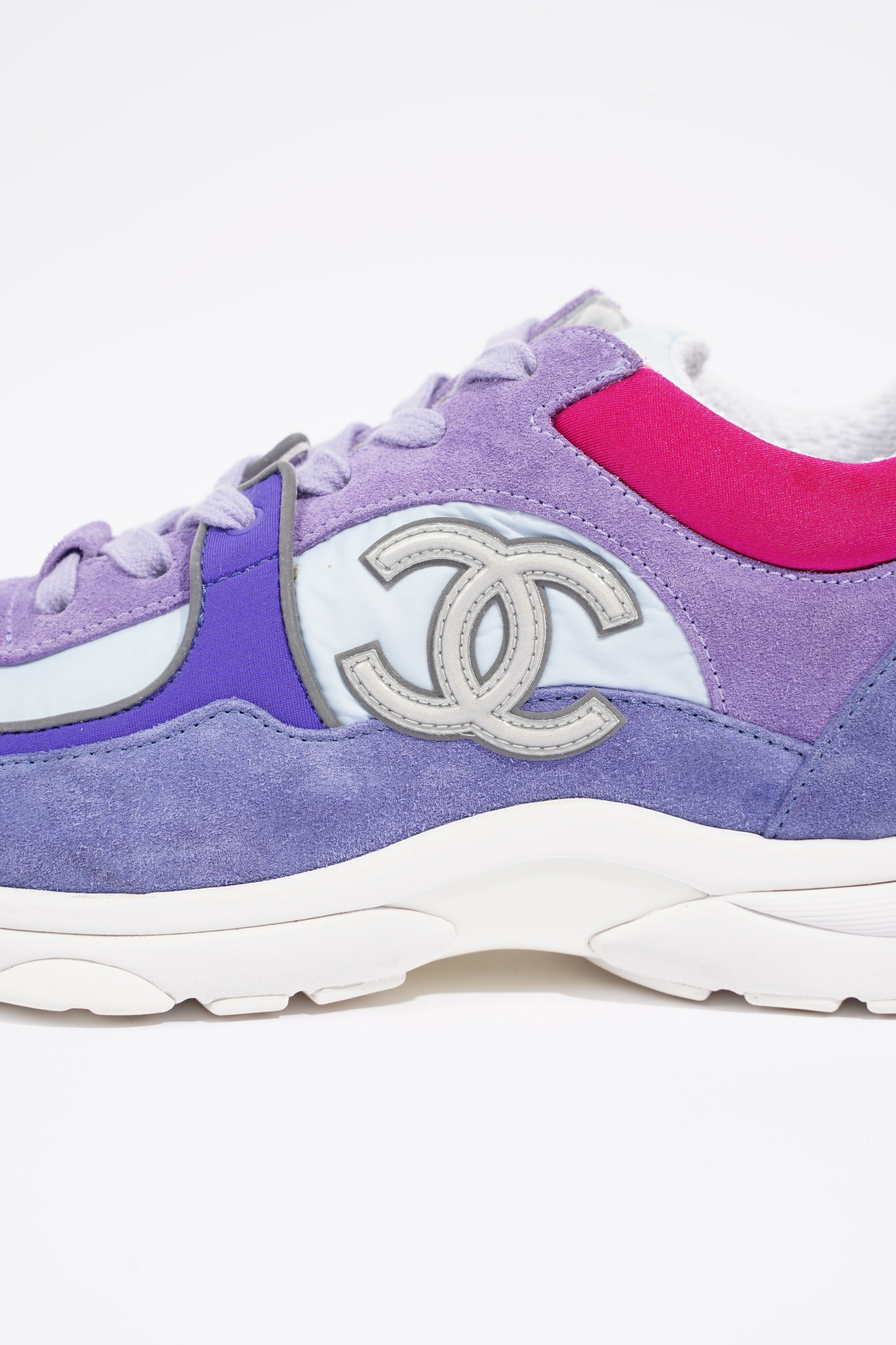 Chanel Womens CC Logo Trainer Purple / Pink EU 39 / UK 6