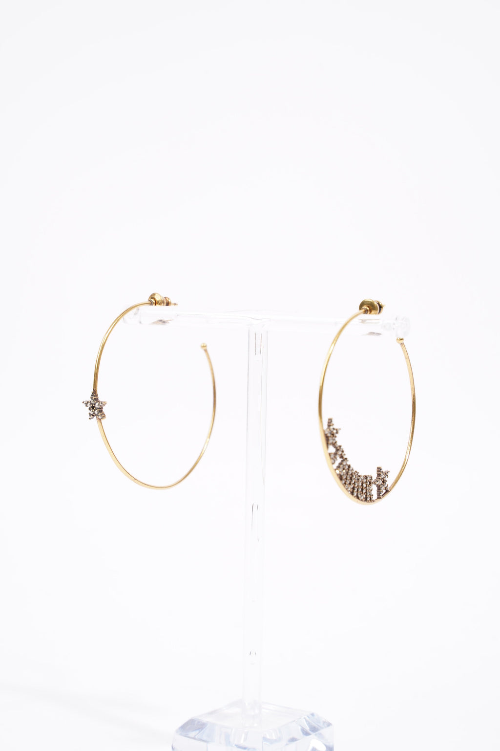 Christian Dior Womens J'Adior Hoops Golden Finish Brass