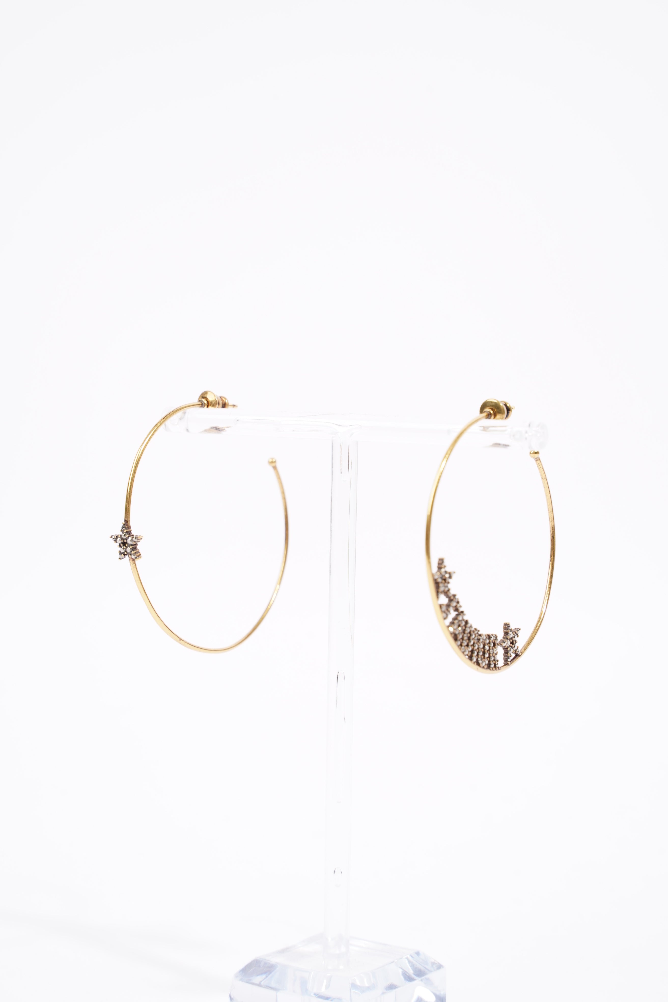 Christian Dior Womens J'Adior Hoops Golden Finish Brass