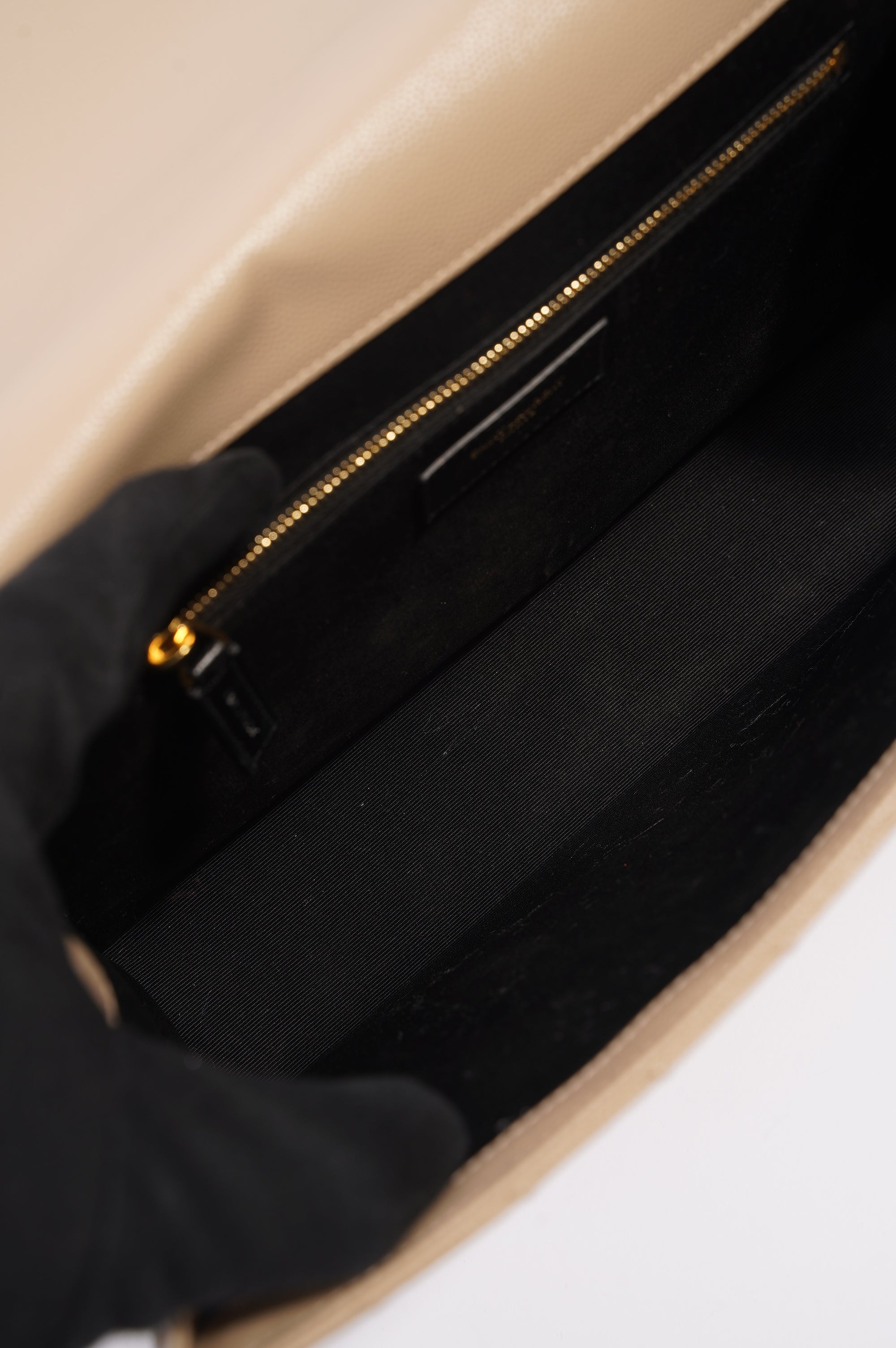 Saint Laurent Envelope Bag Nude Leather Medium