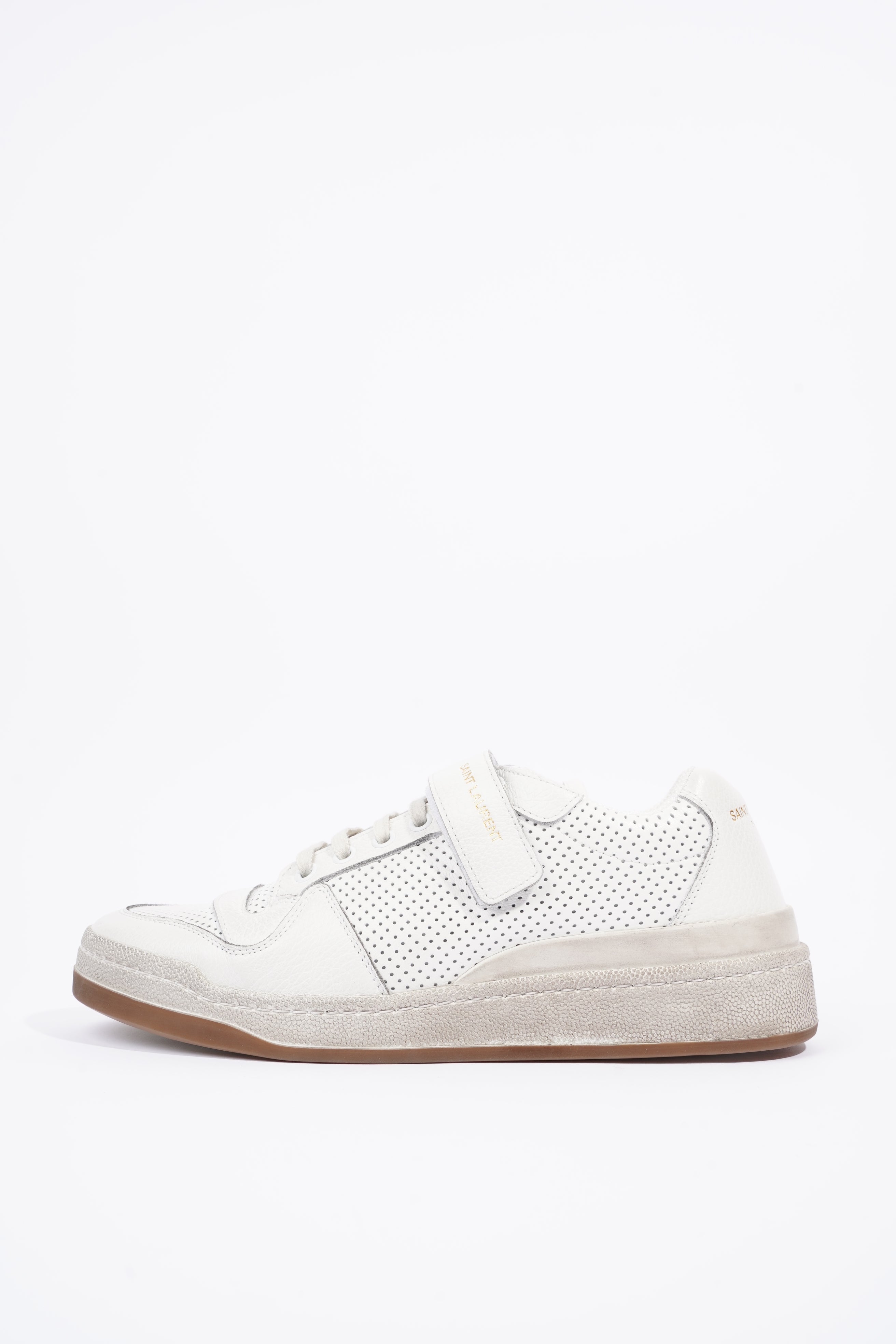 Saint Laurent Womens SL24 Low Top Sneaker White EU 41 / UK 8