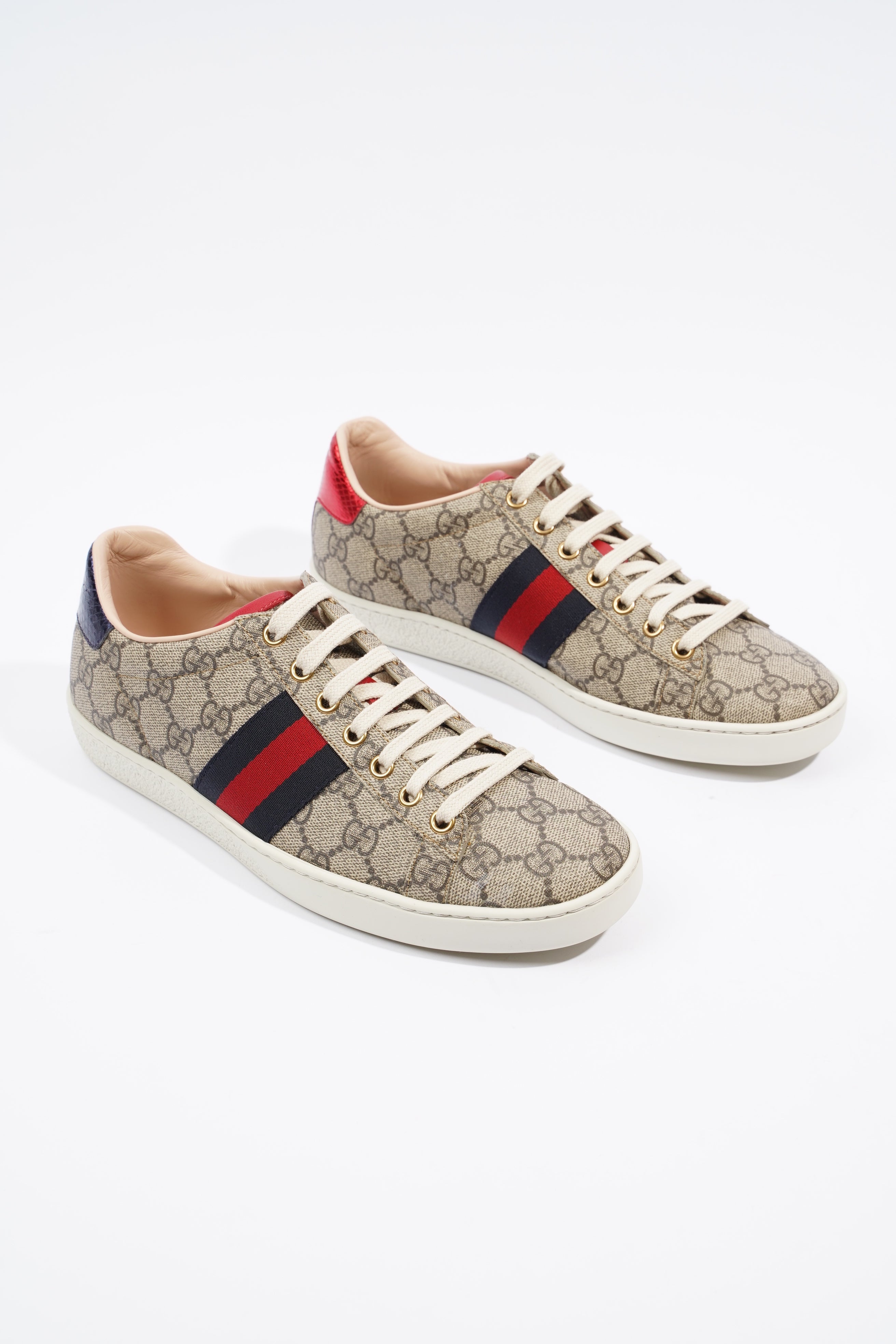 Gucci Ace Supreme / Navy / Red EU 37.5 / UK 4.5