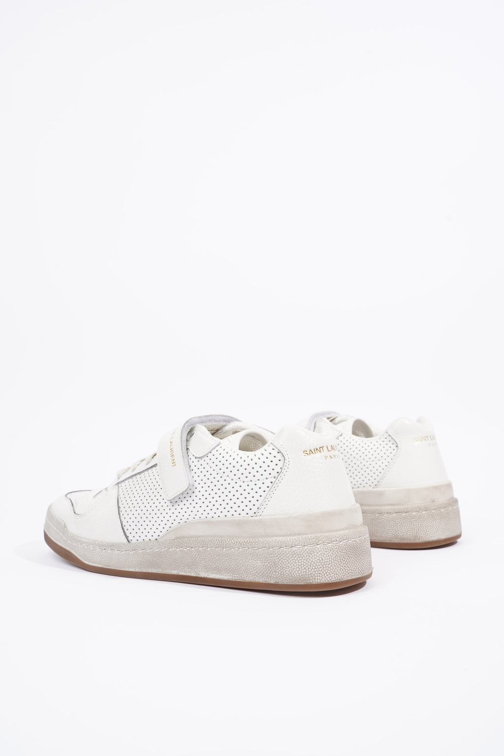 Saint Laurent Womens SL24 Low Top Sneaker White EU 41 / UK 8