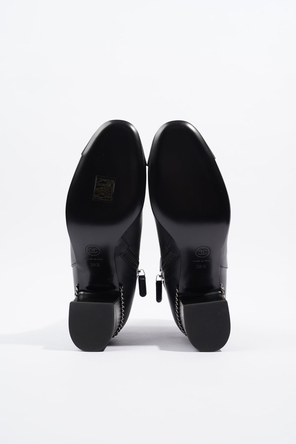Chanel Leather Ankle Boot Black EU 38.5 / UK 5.5