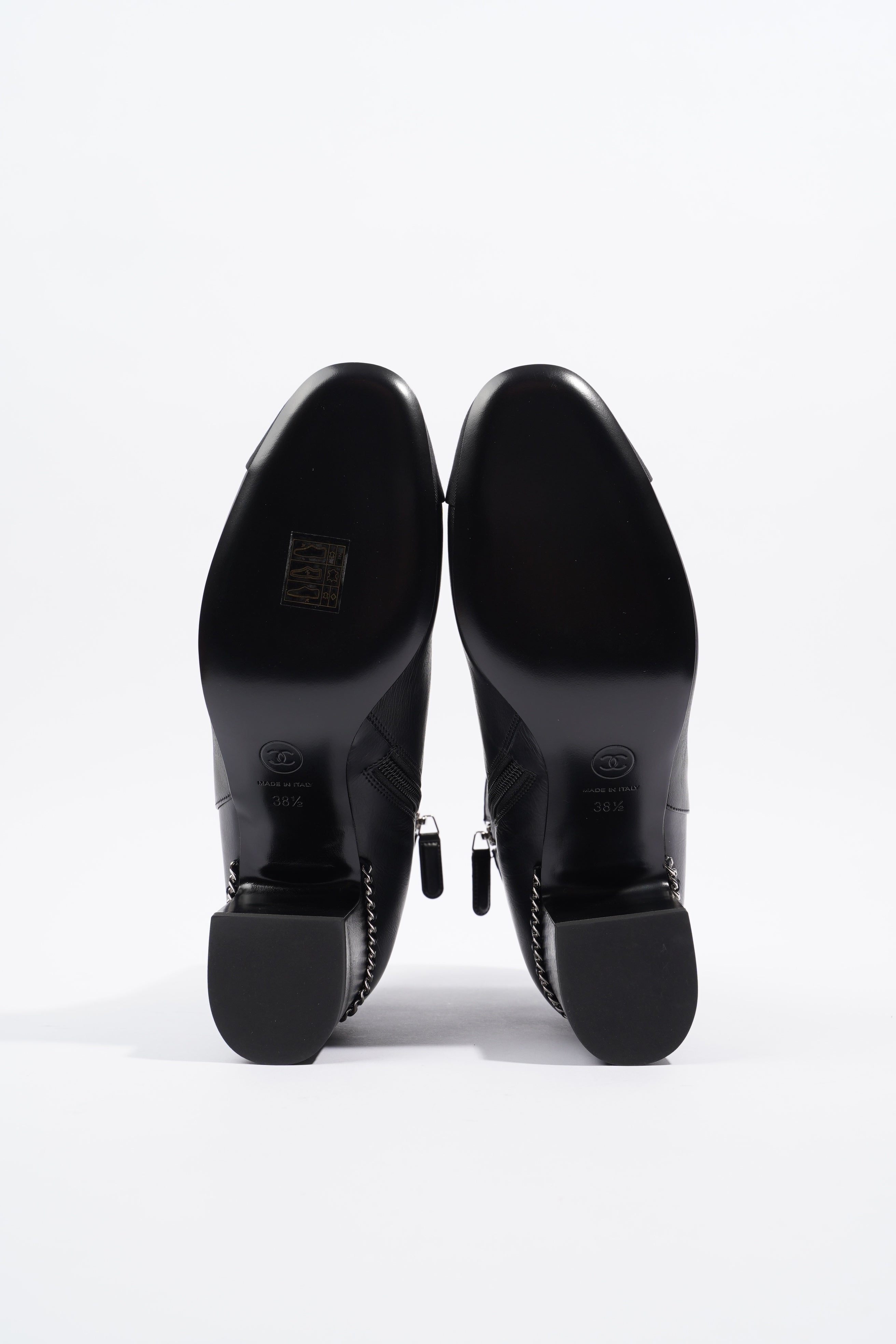 Chanel Leather Ankle Boot Black EU 38.5 / UK 5.5
