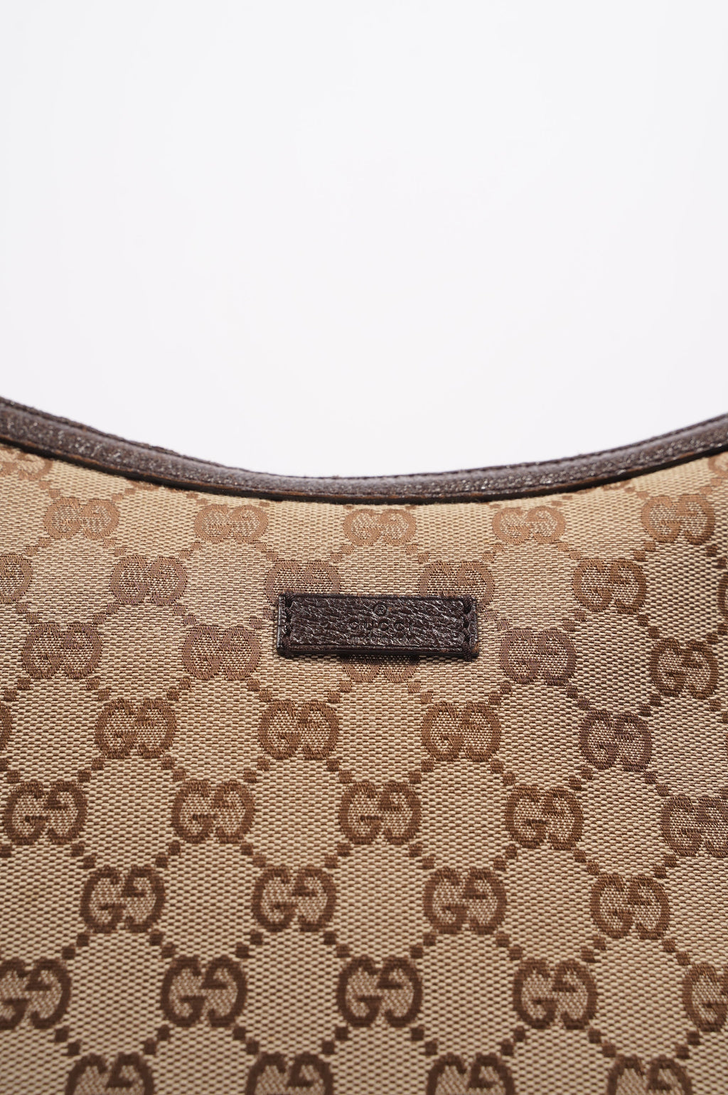 Gucci Canvas Shoulder Bag Beige