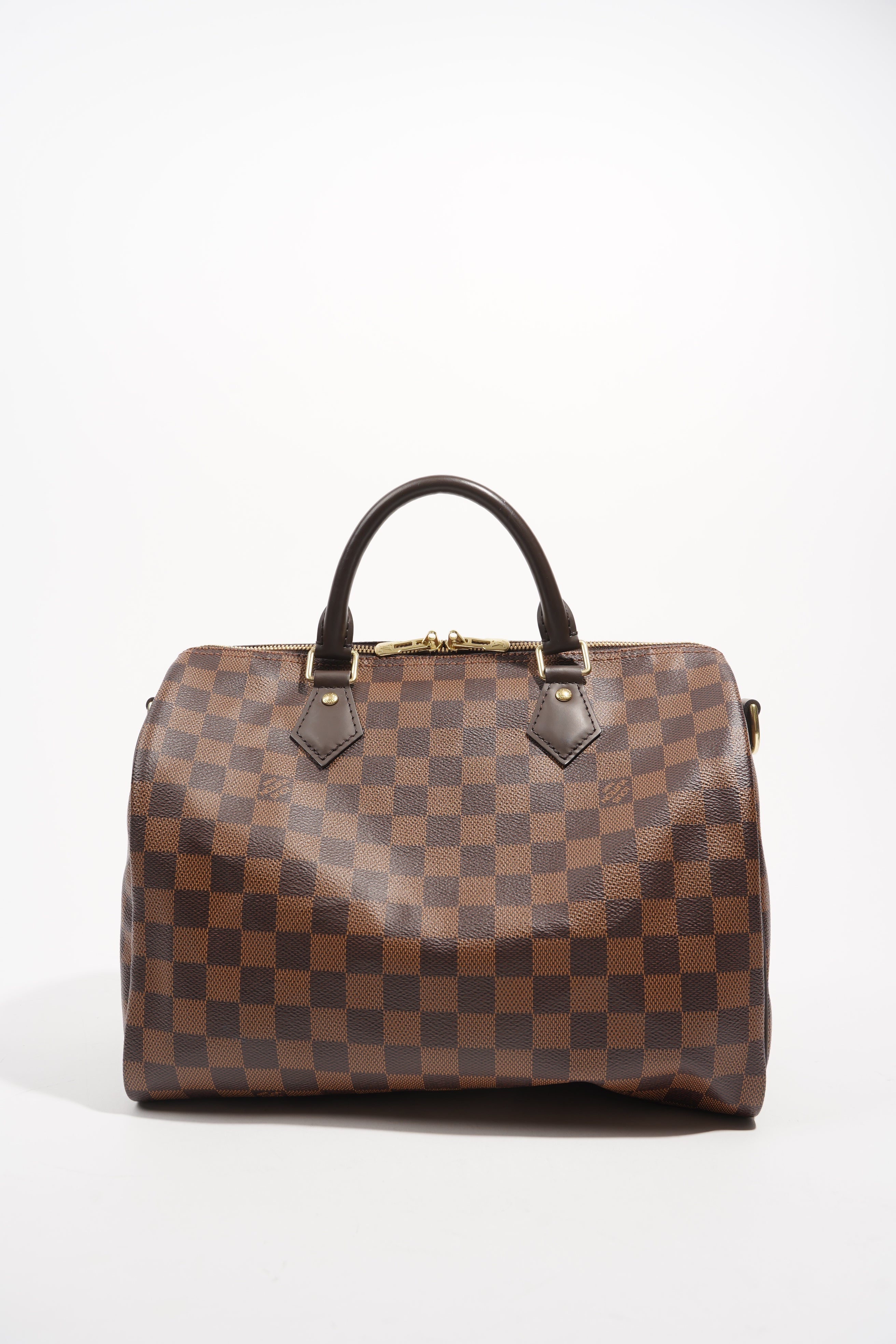 Louis Vuitton Womens Speedy Bandouliere Damier Ebene 30