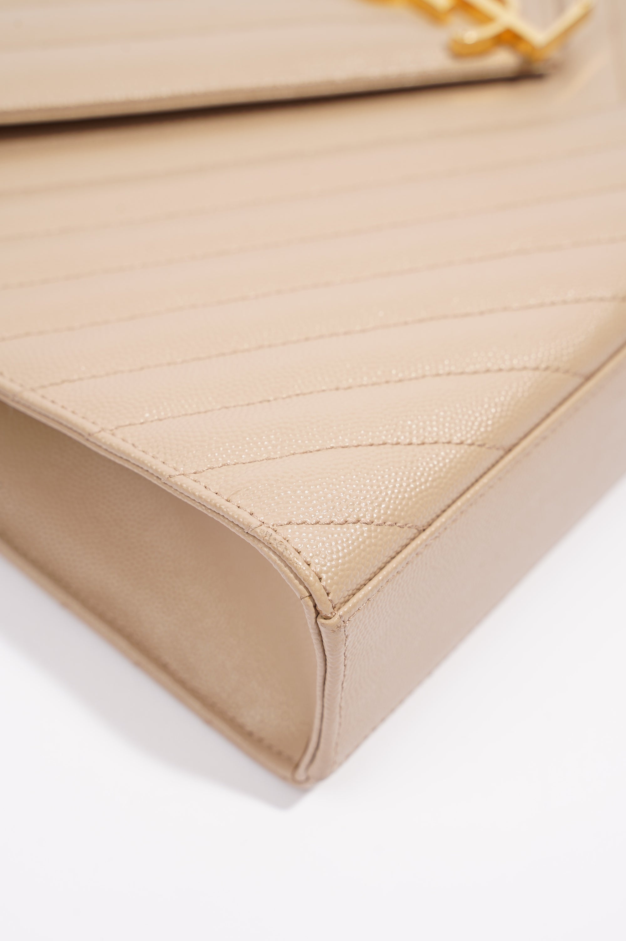 Saint Laurent Envelope Bag Nude Leather Medium
