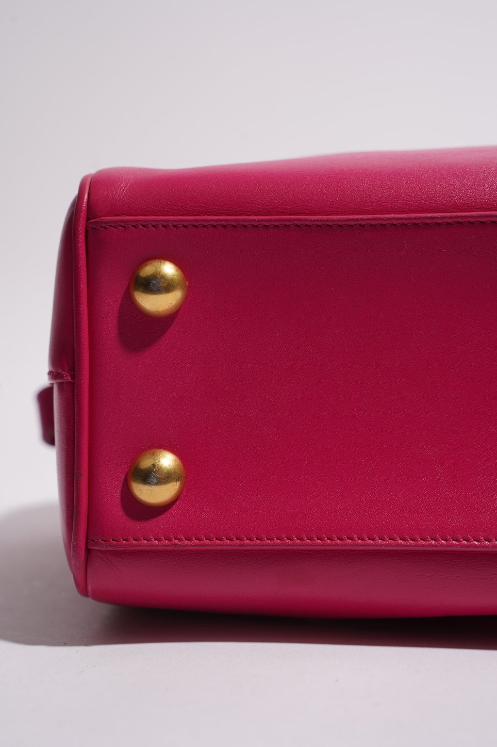 Saint Laurent Womens Duffle Bag Pink Leather Baby