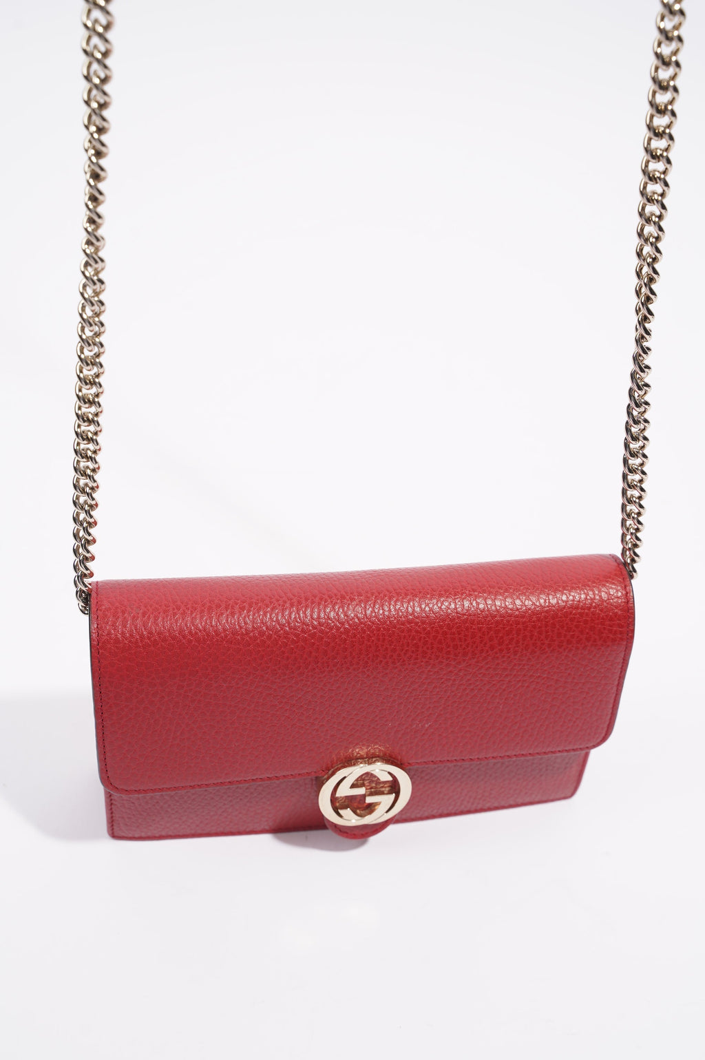 Gucci Womens Interlocking WOC Red