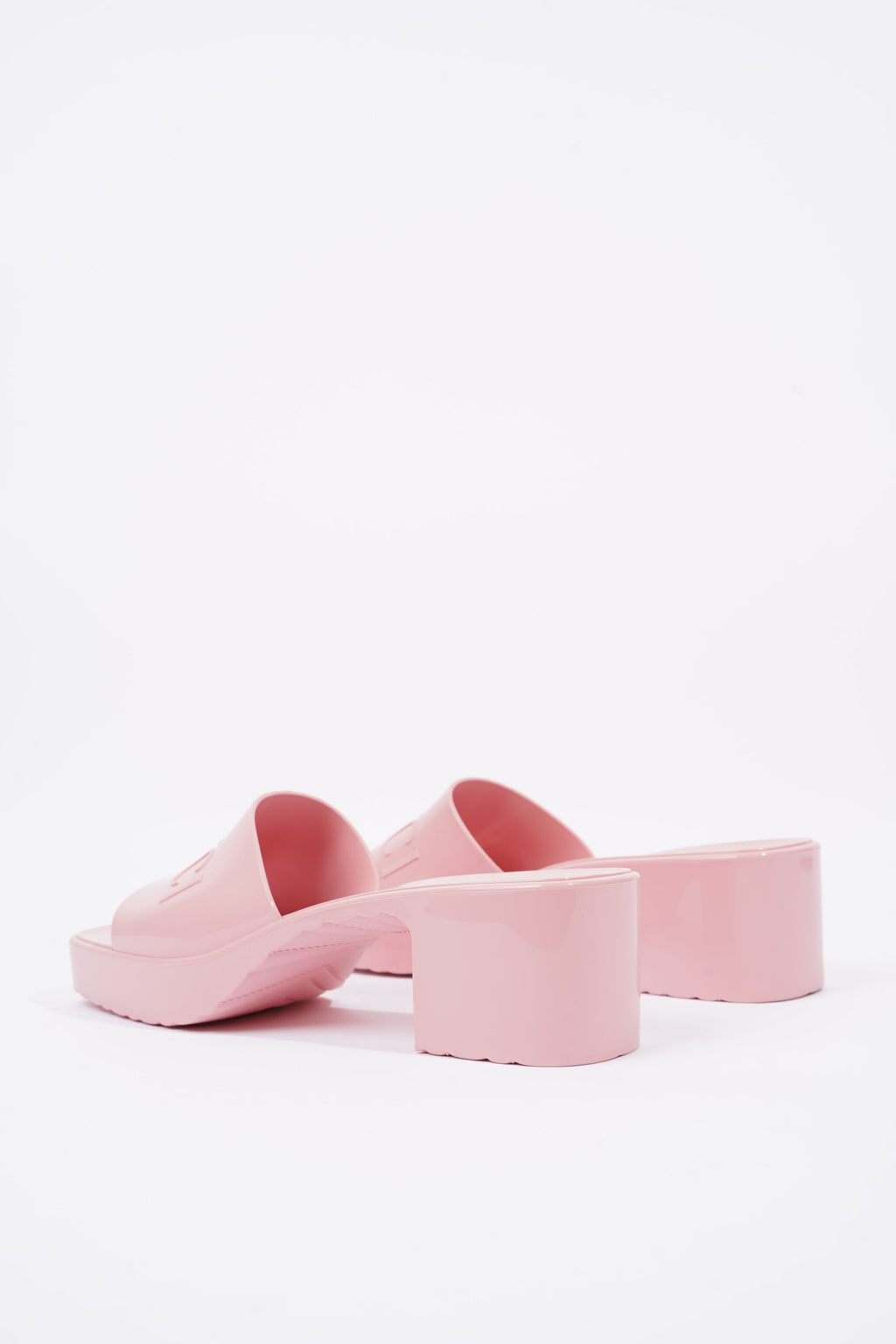 Gucci Womens Rubber Slide Sandal Pink EU 41 / UK 8