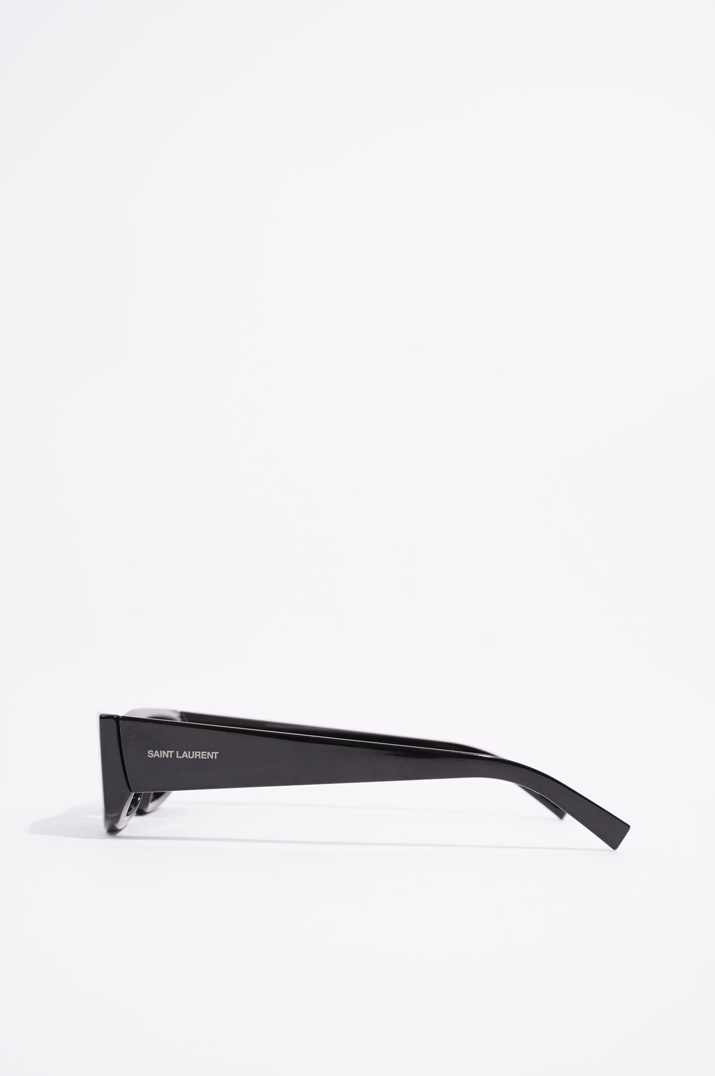 Saint Laurent Womens Rectangular Sunglasses Black Acetate 145
