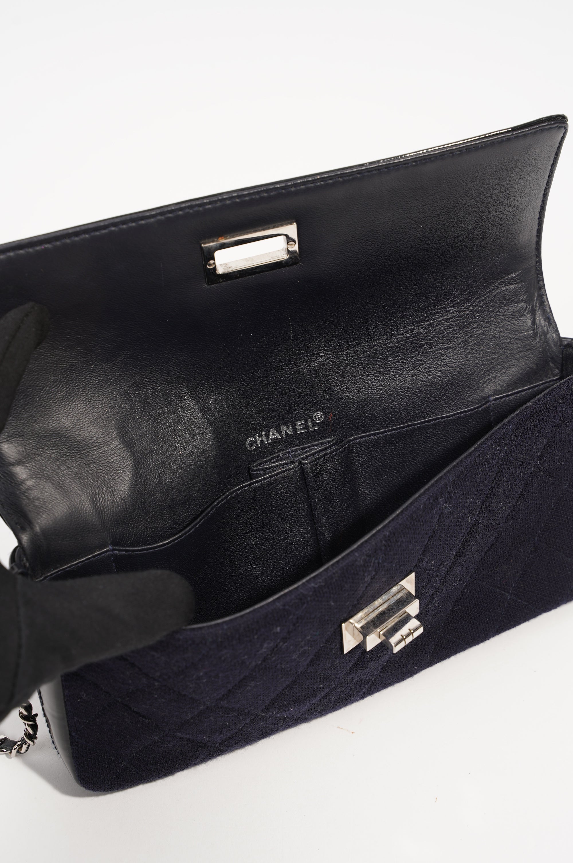 Chanel Womens East West Mademoiselle Flap Bag