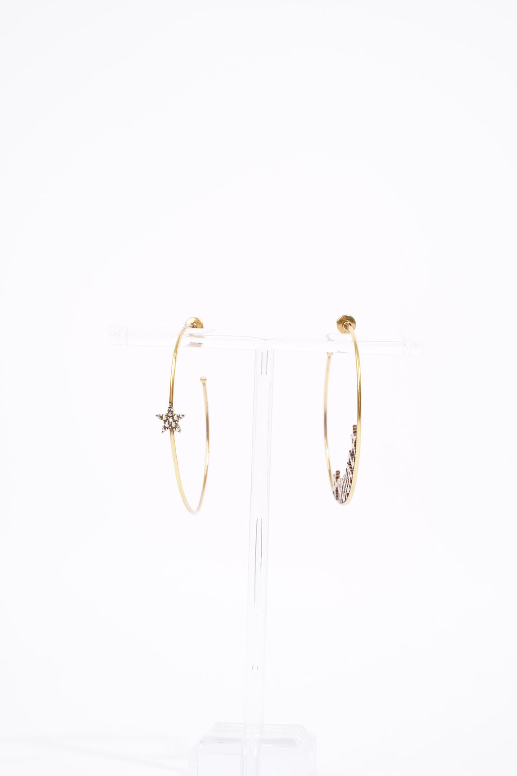 Christian Dior Womens J'Adior Hoops Golden Finish Brass