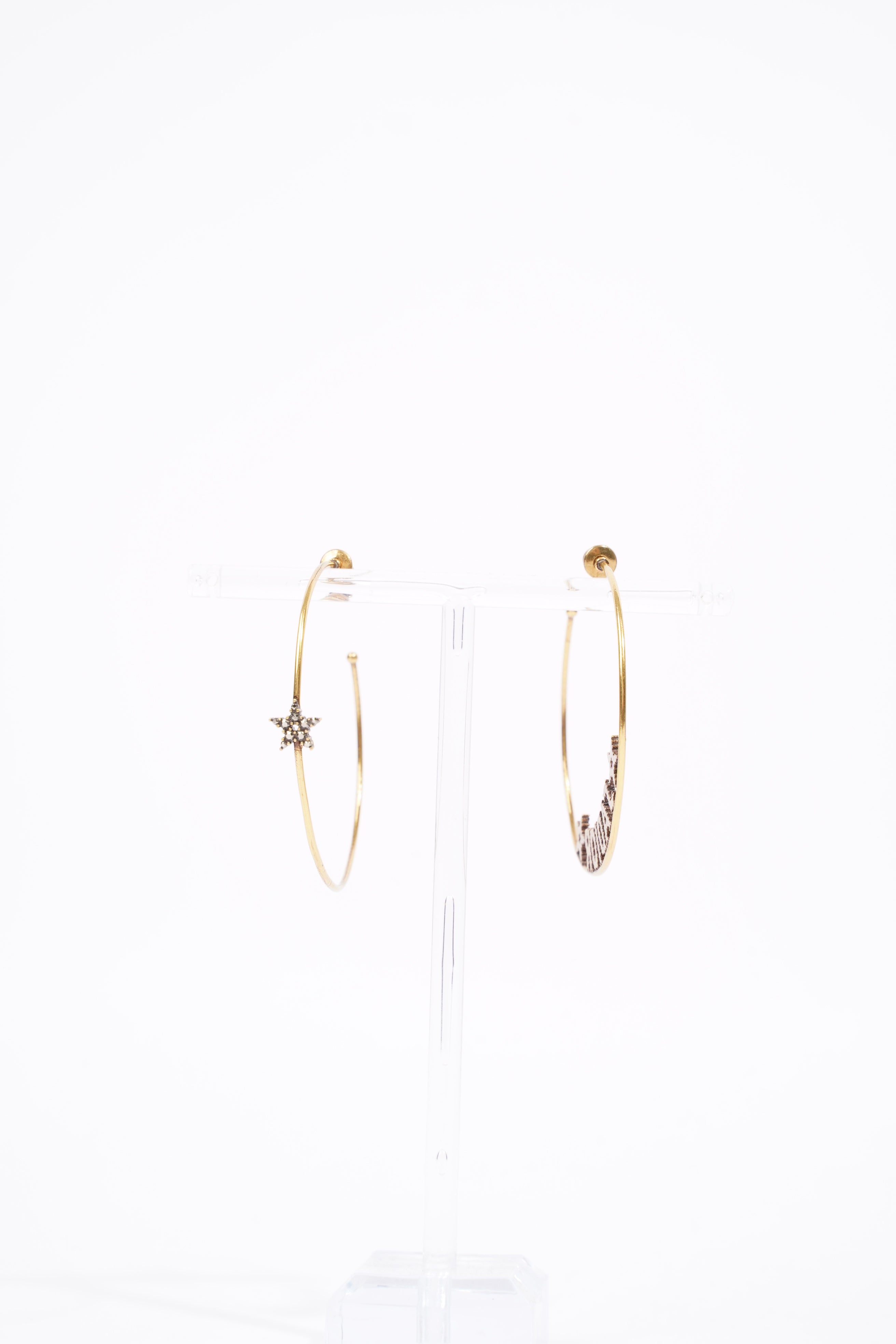 Christian Dior Womens J'Adior Hoops Golden Finish Brass