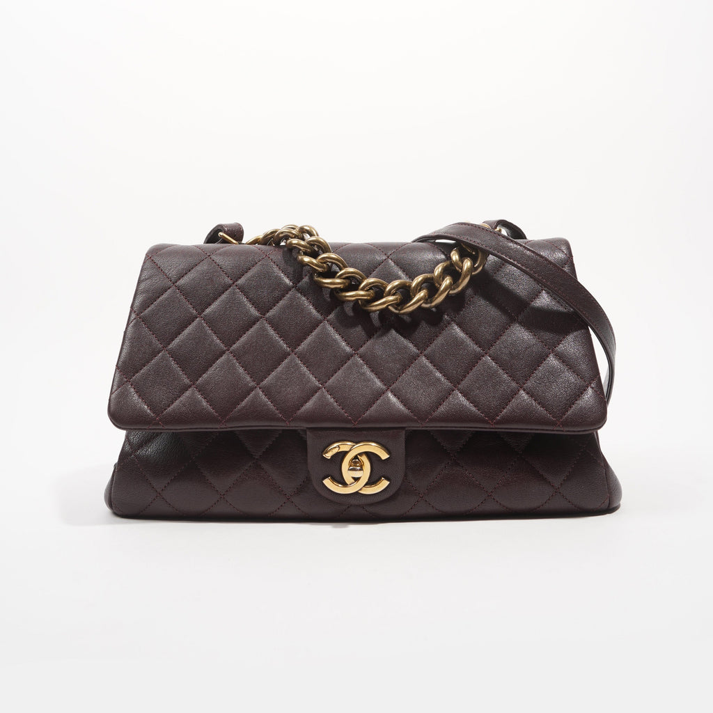 Chanel Womens Trapezio Purple