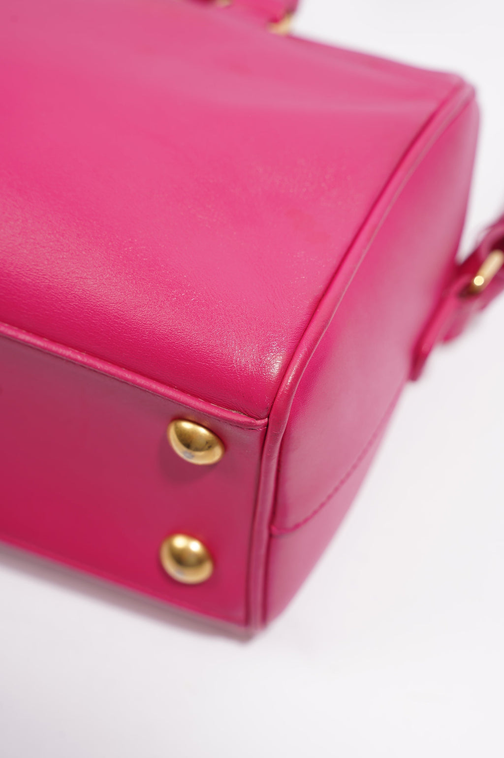 Saint Laurent Womens Duffle Bag Pink Leather Baby