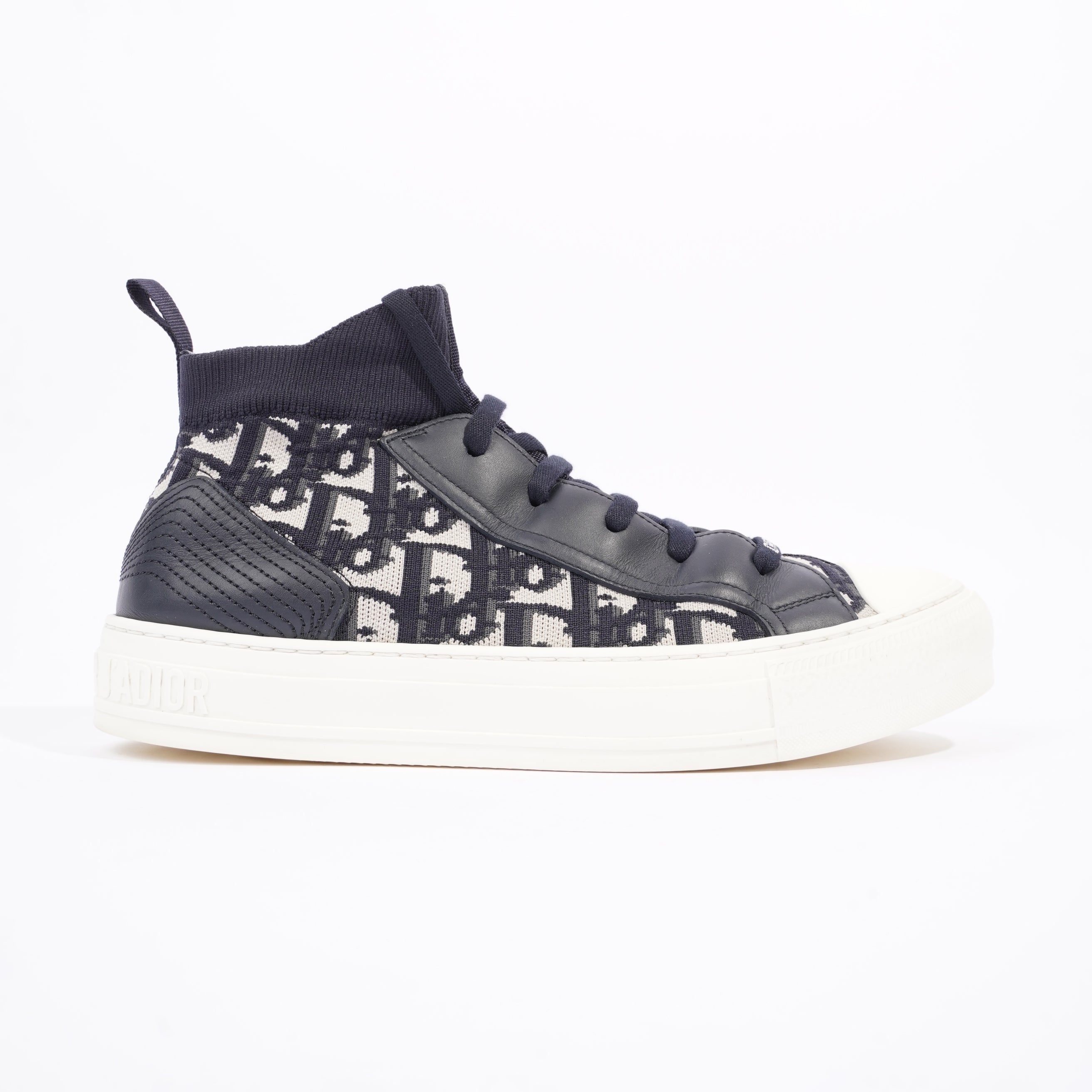 Christian Dior Womens Walk n' Dior High Top Sneaker Oblique EU 39 / UK 6