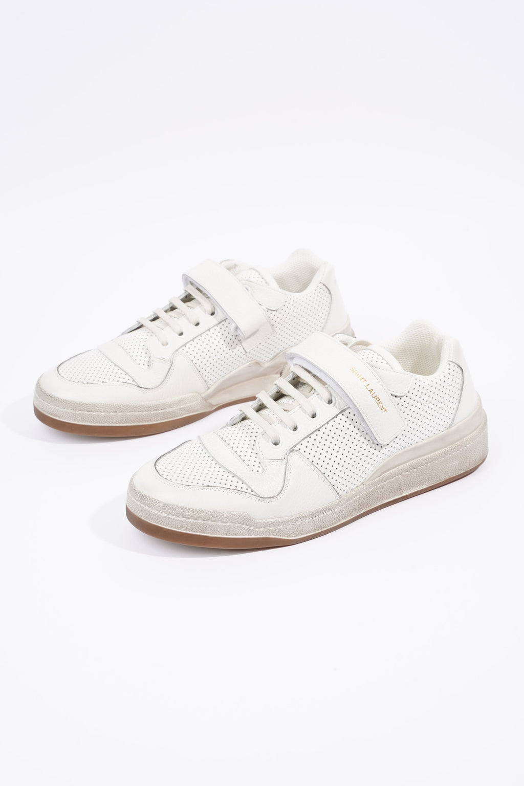 Saint Laurent Womens SL24 Low Top Sneaker White EU 41 / UK 8
