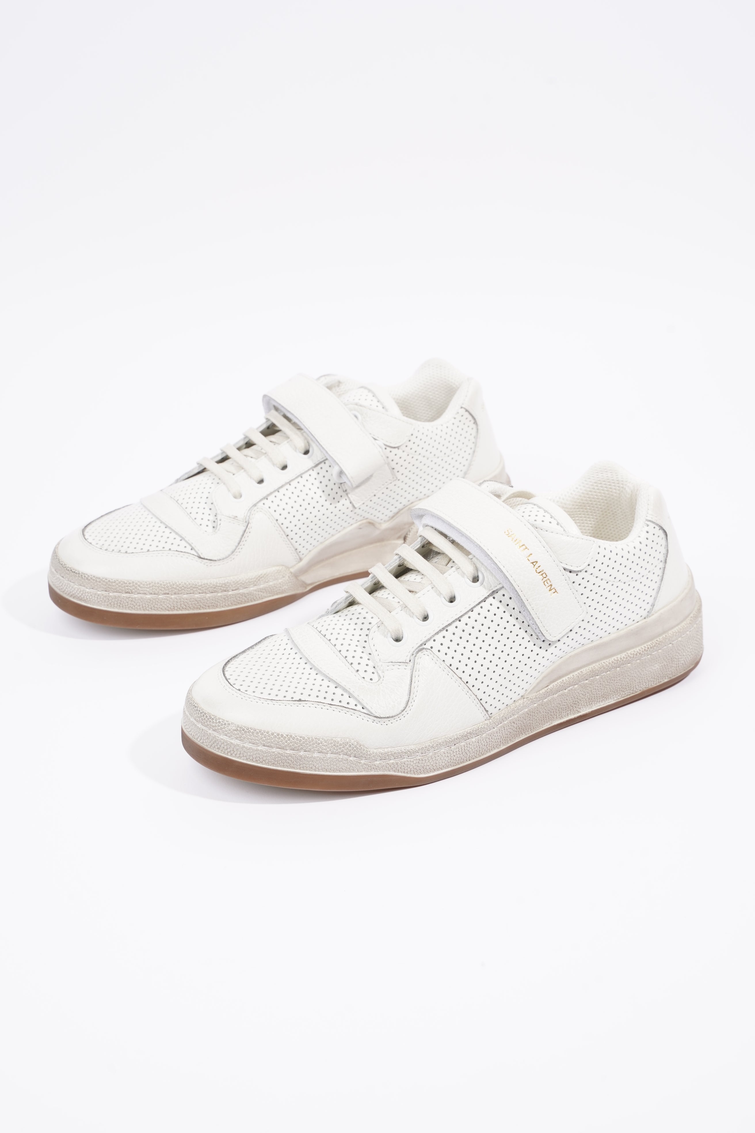 Saint Laurent Womens SL24 Low Top Sneaker White EU 41 / UK 8