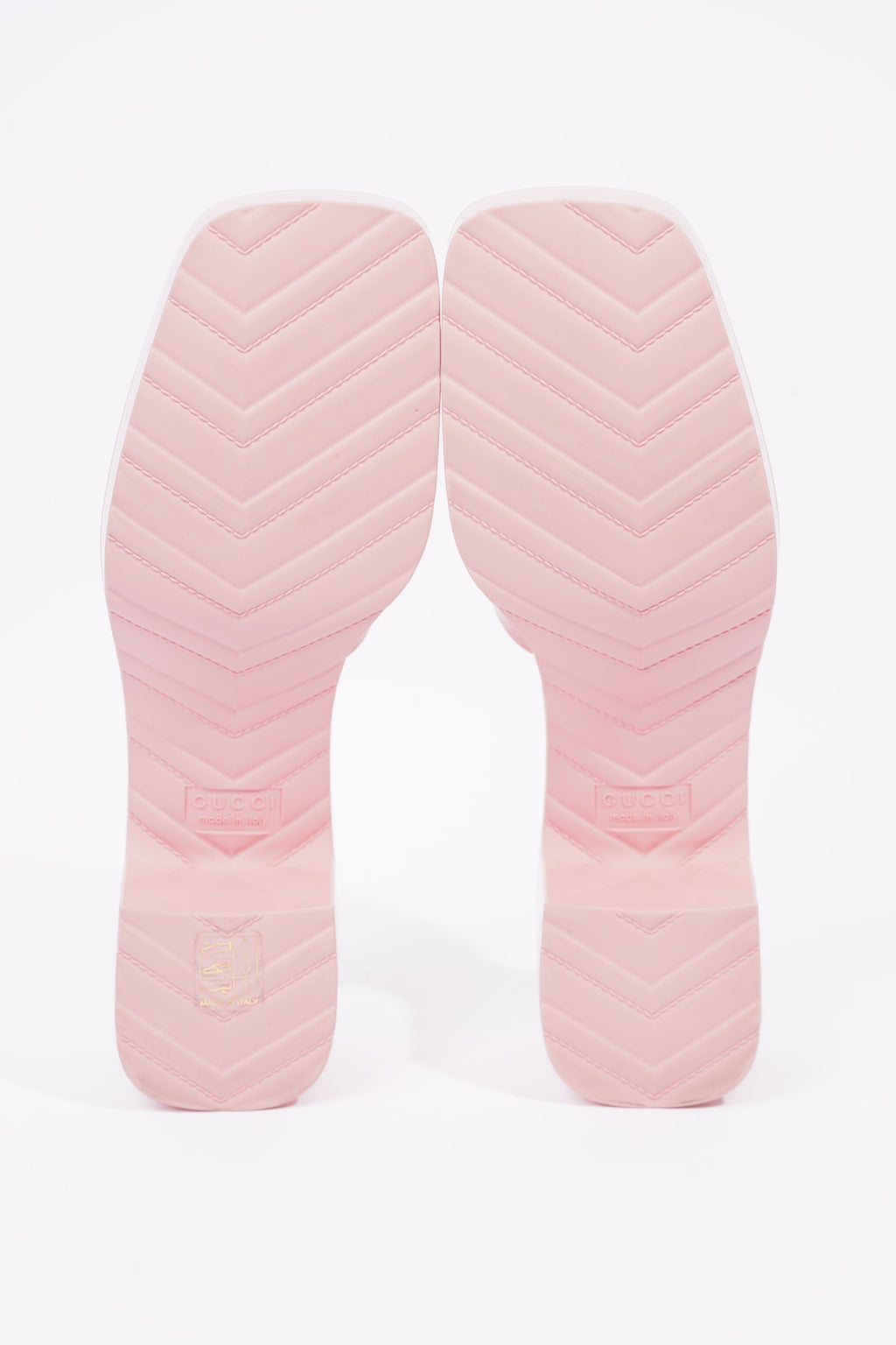 Gucci Womens Rubber Slide Sandal Pink EU 41 / UK 8