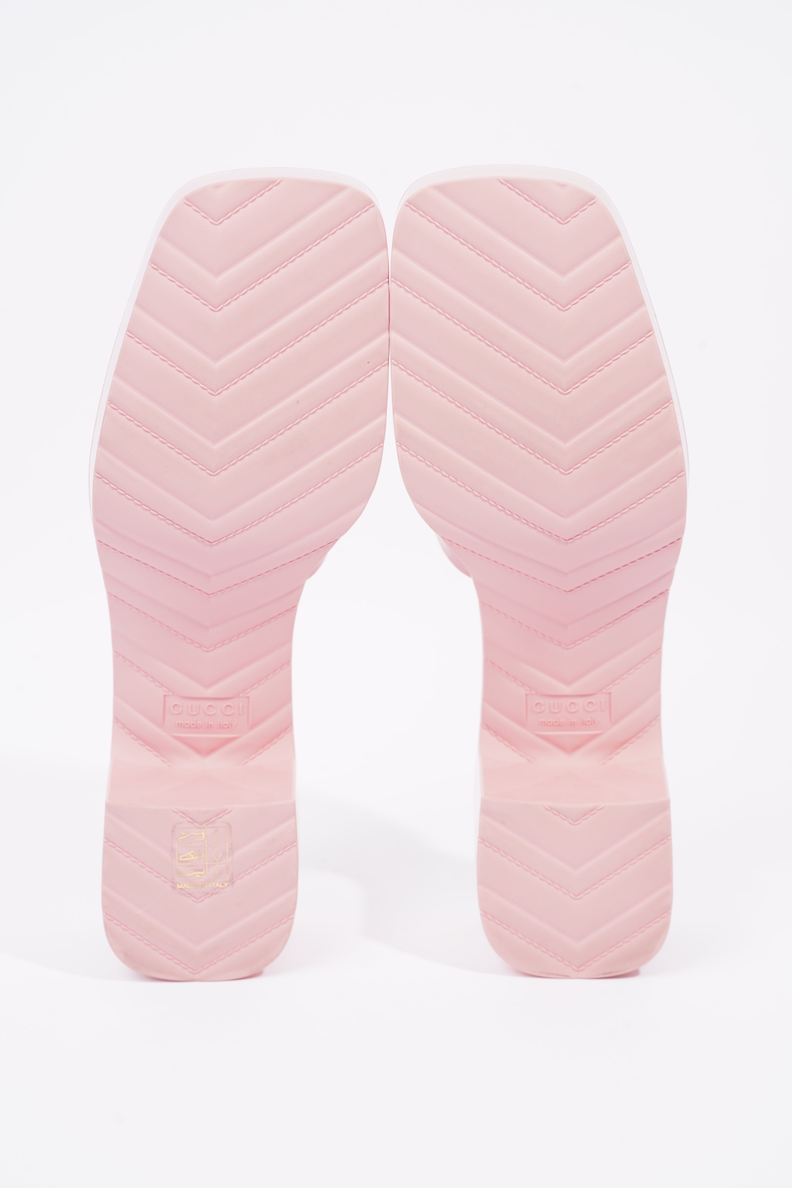Gucci Womens Rubber Slide Sandal Pink EU 41 / UK 8