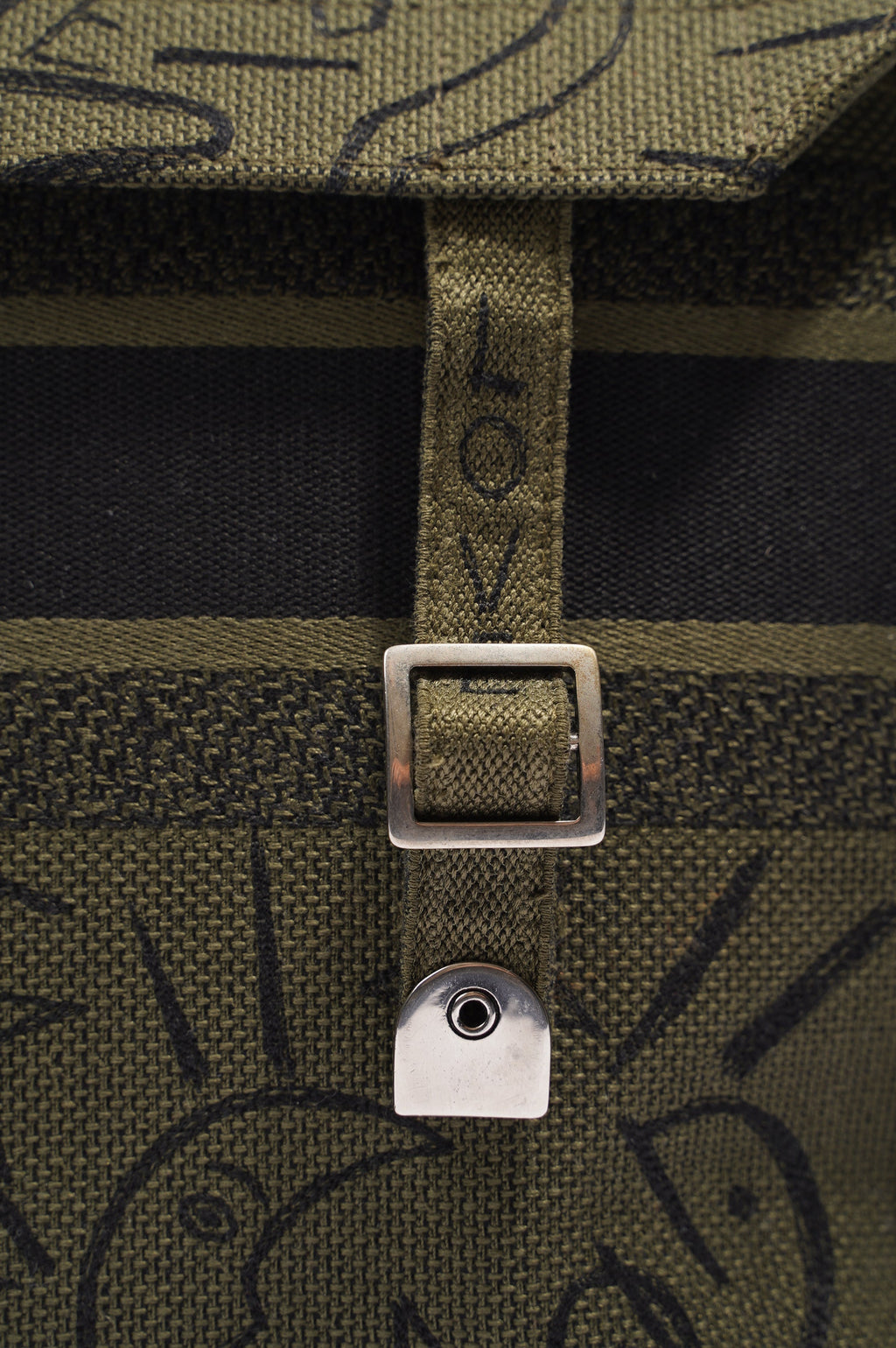 Christian Dior Womens Diorcamp Messenger Bag Green / Black Canvas