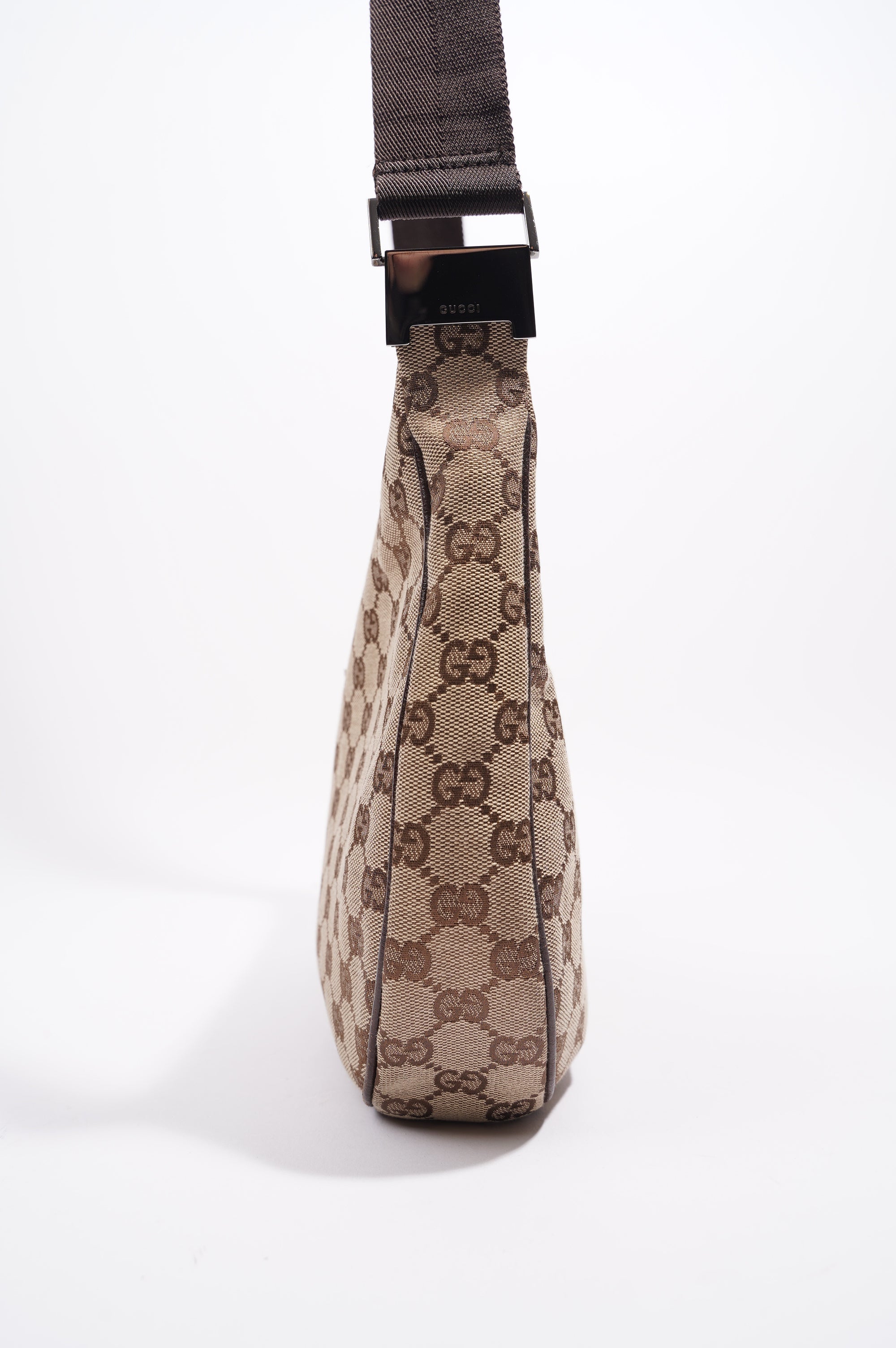 Gucci Canvas Shoulder Bag Beige