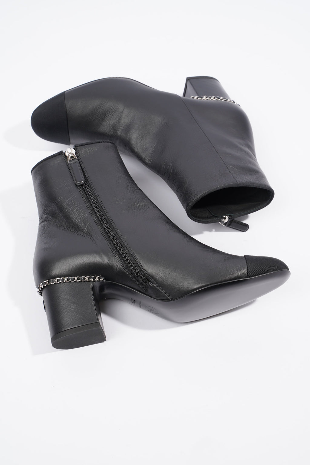 Chanel Leather Ankle Boot Black EU 38.5 / UK 5.5