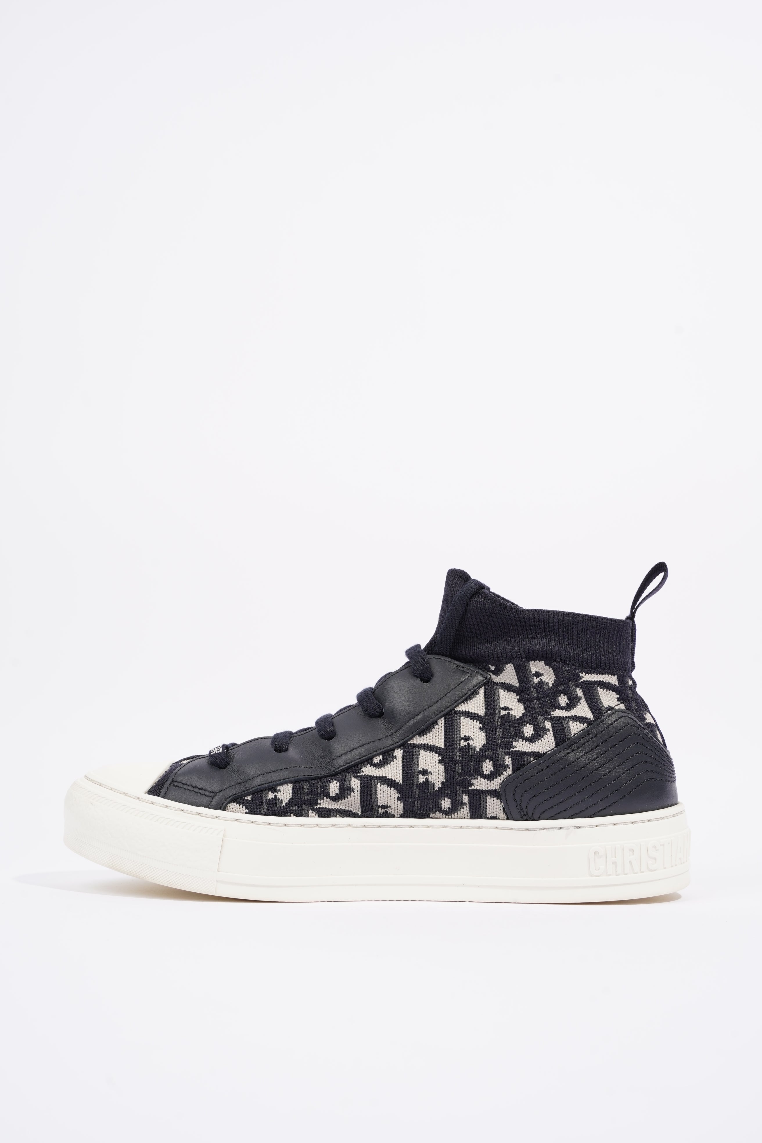 Christian Dior Womens Walk n' Dior High Top Sneaker Oblique EU 39 / UK 6