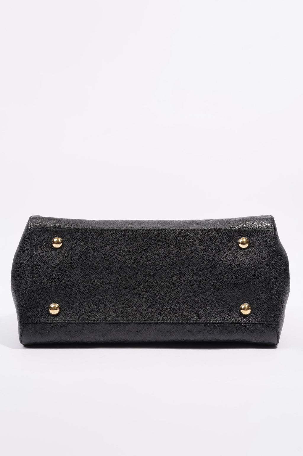 Louis Vuitton Womens Montaigne Black Empreinte Leather MM