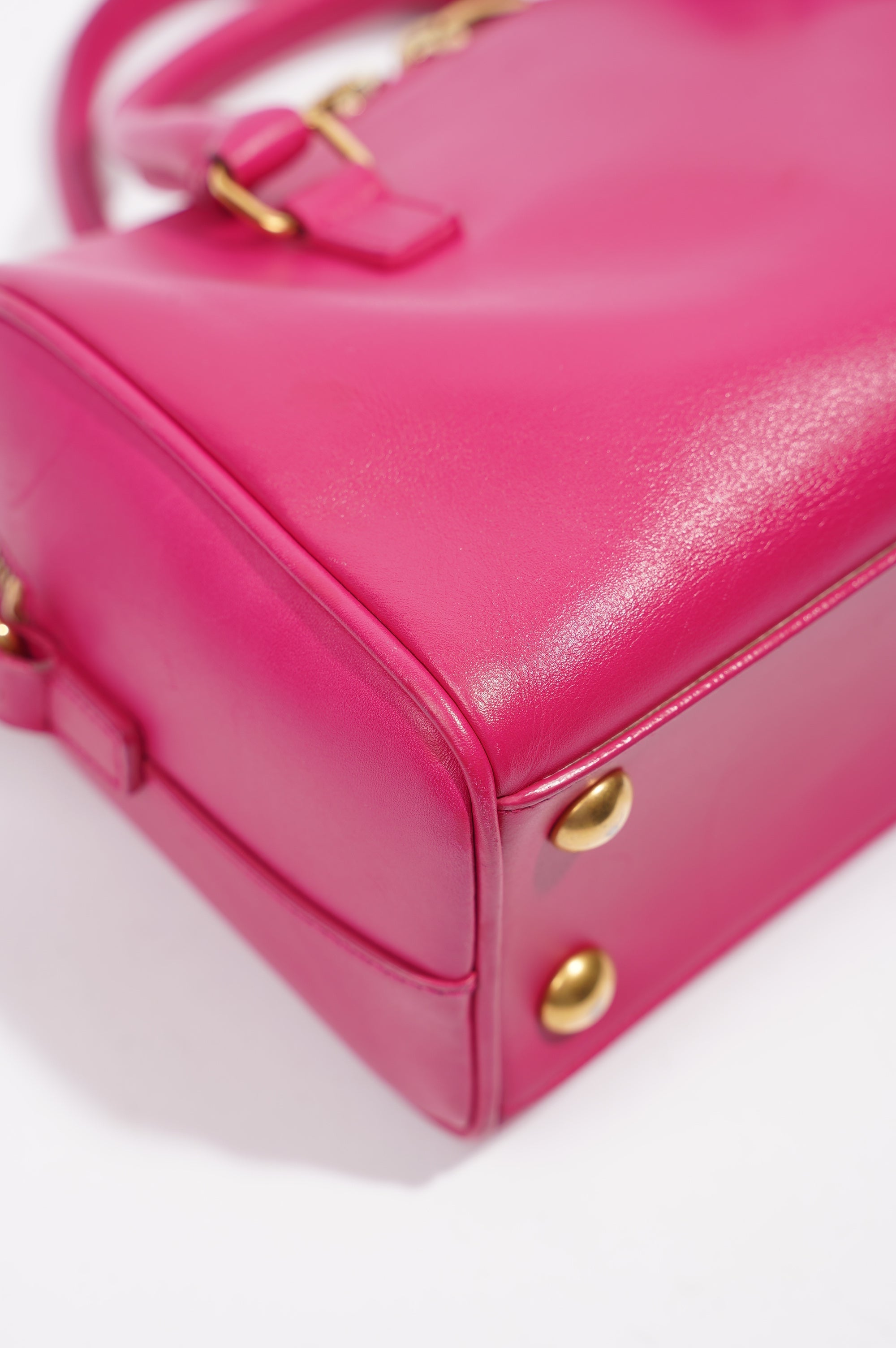 Saint Laurent Womens Duffle Bag Pink Leather Baby