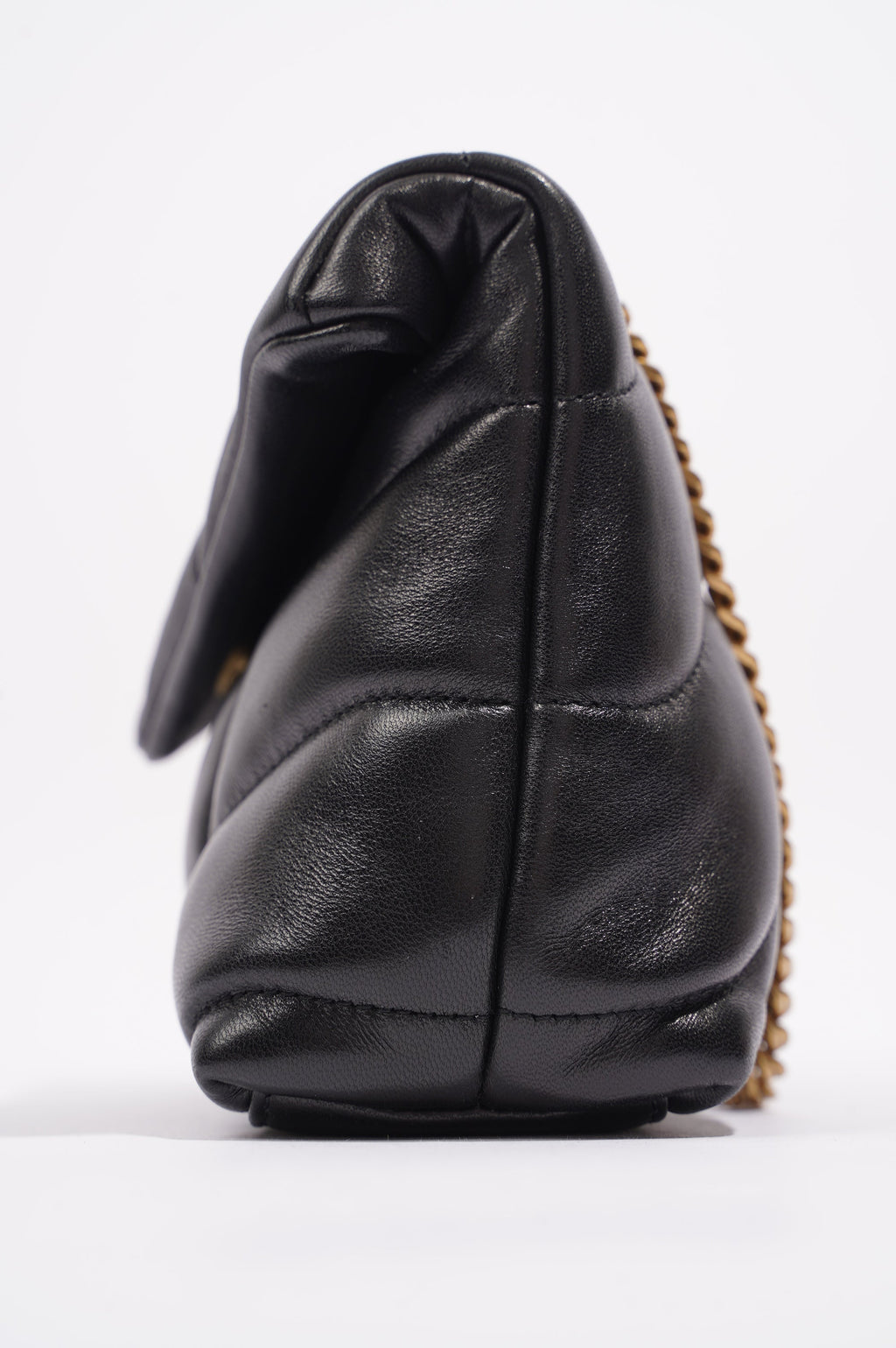 Saint Laurent Womens Loulou Toy Puffer Bag Black